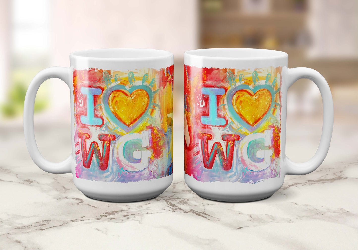 I Heart WG | Painterly Series | Coffee Mug