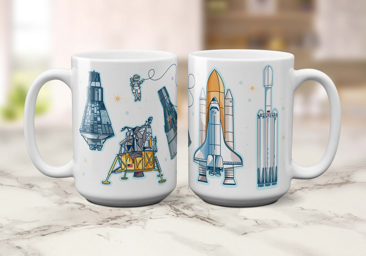 Space Collage | Coffee Mug - A. B. Newton and Company