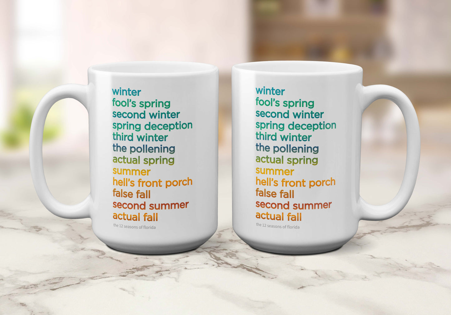 12 Seasons of Florida | Coffee Mug - A. B. Newton and Company