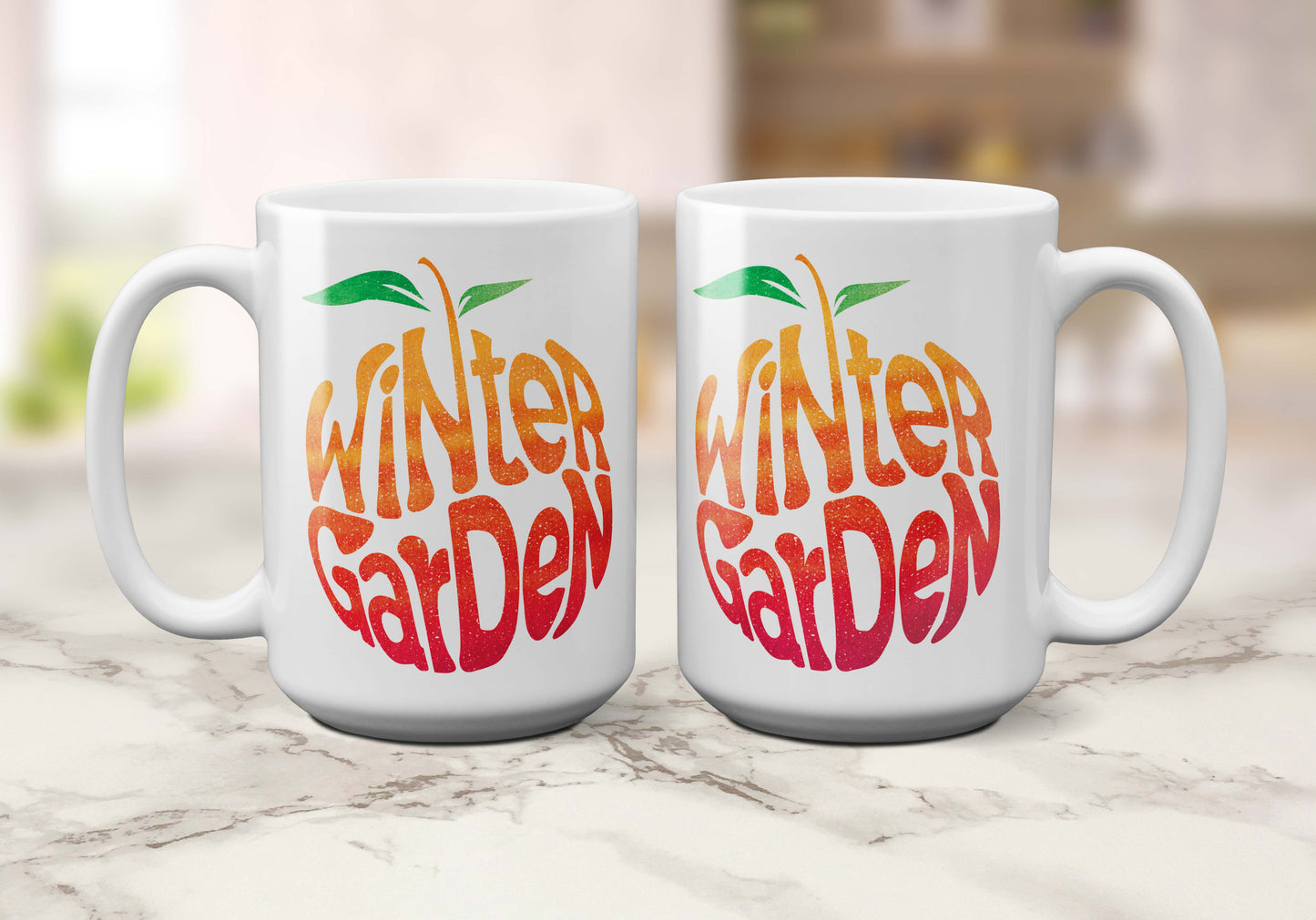 Winter Garden Orange | Coffee Mug - A. B. Newton and Company