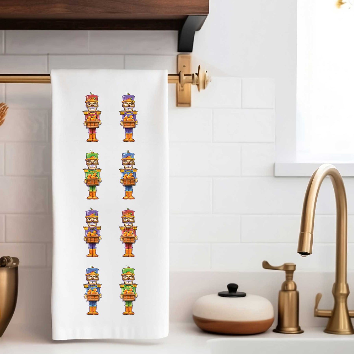 Florida Nutcrackers | Holiday Tea Towel - A. B. Newton and Company