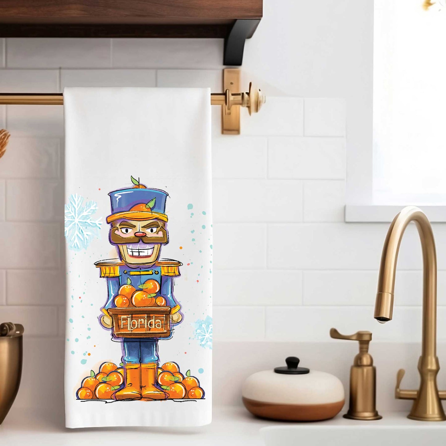 Florida Nutcracker | Holiday Tea Towel - A. B. Newton and Company