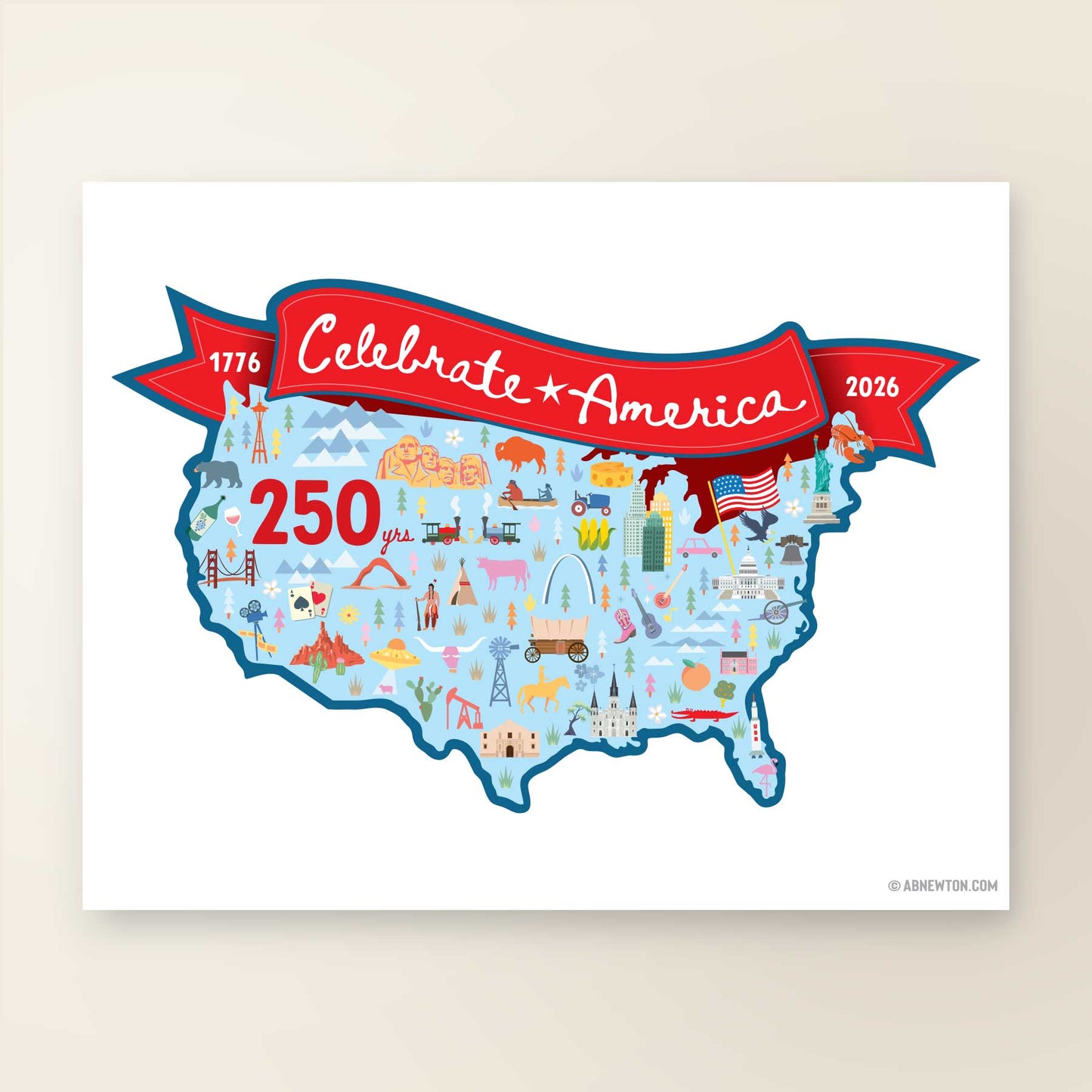 America's 250th Celebration | Limited Edition | Art Print