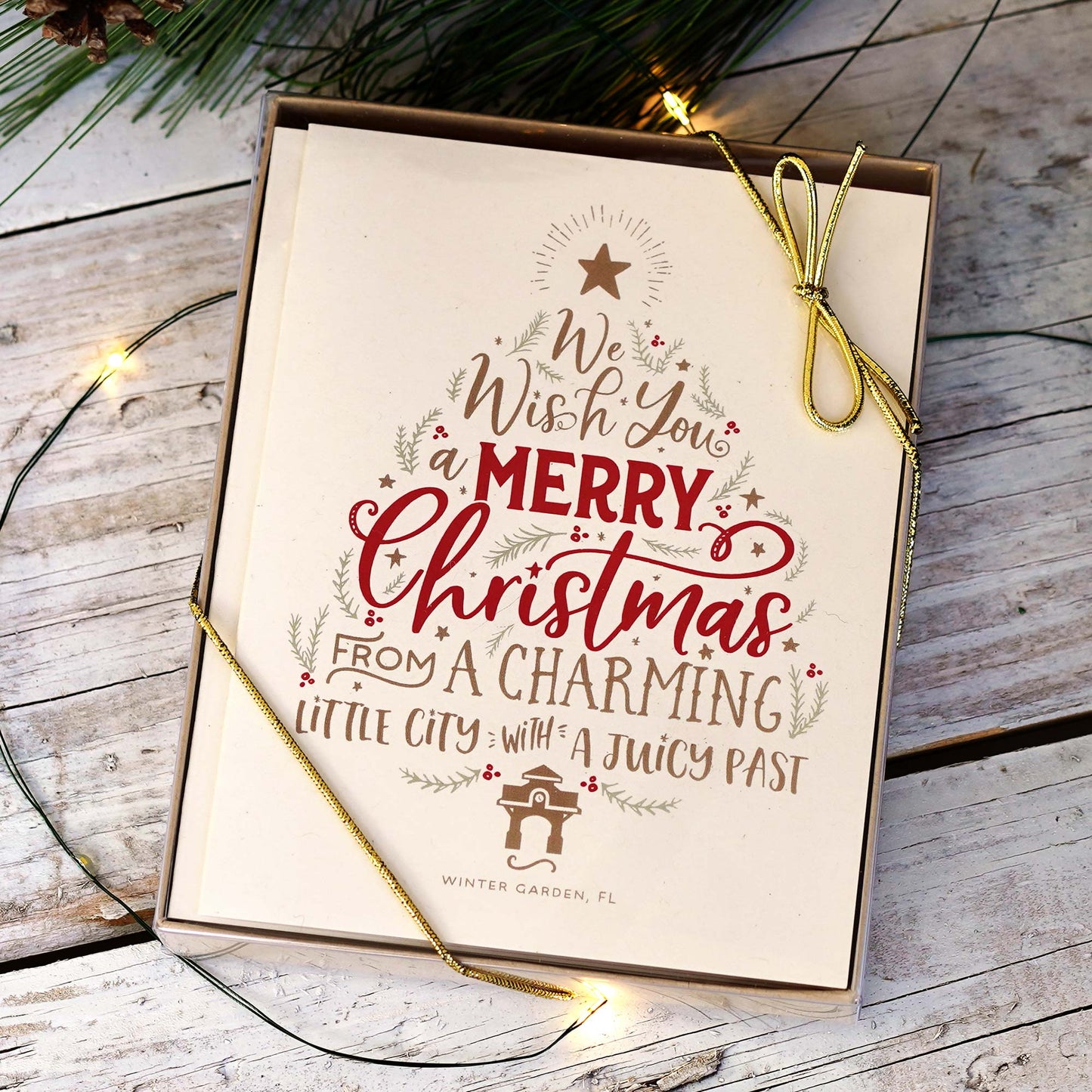 Merry Christmas from a Charming Little City | Christmas Cards - A. B. Newton and Company