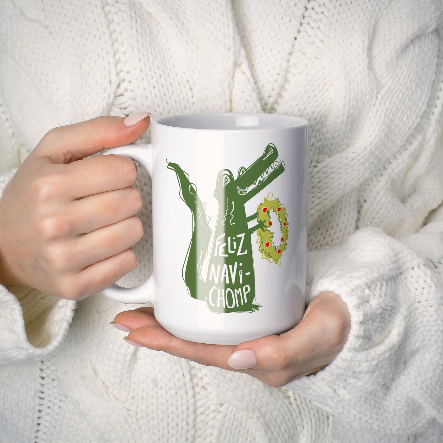 Feliz Navi Chomp | 15oz Holiday Coffee Mug