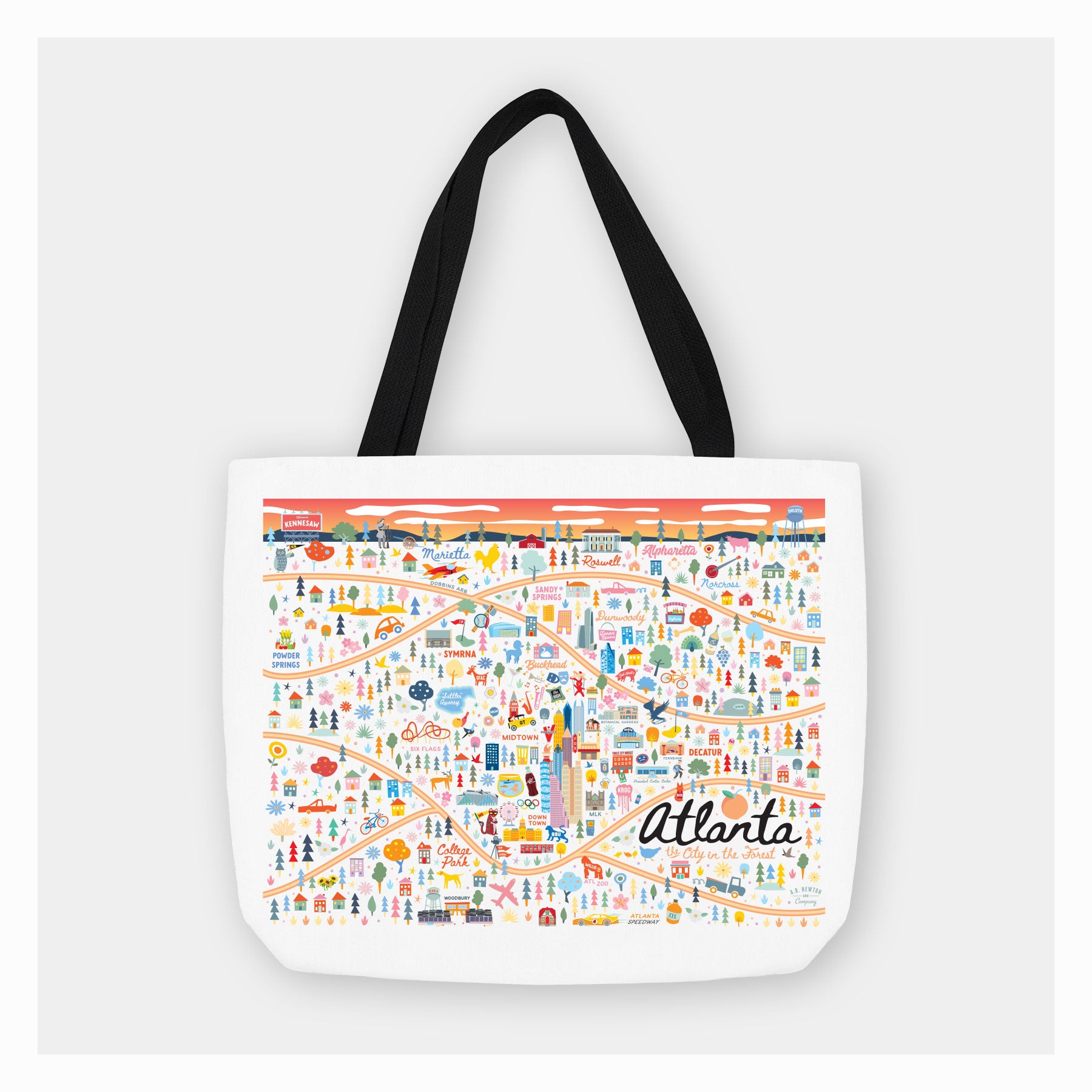 ATLANTA, GA | City Series | Tote Bag - A. B. Newton and Company