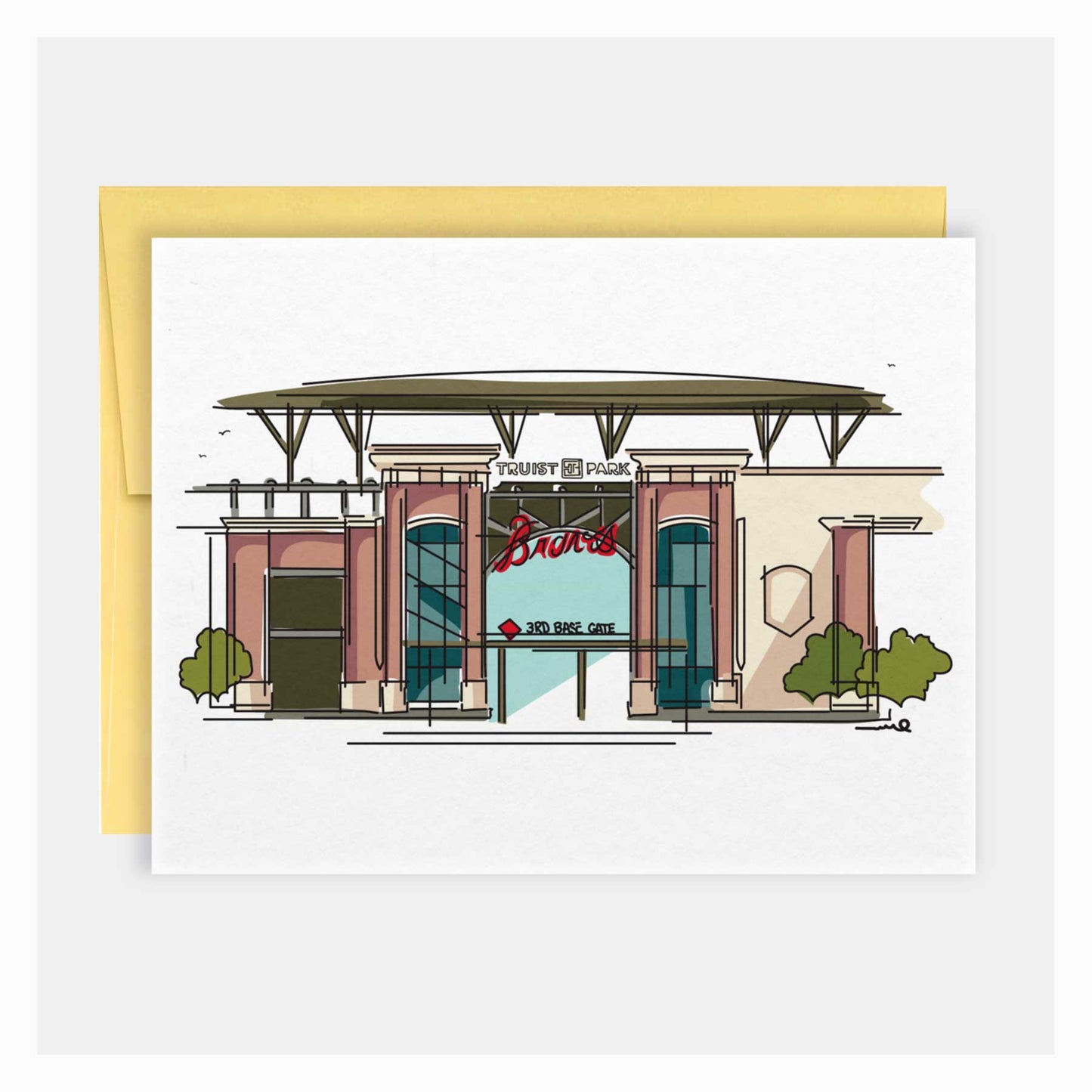 Truist Park | Atlanta Landmark Series | Greeting Card - A. B. Newton and Company