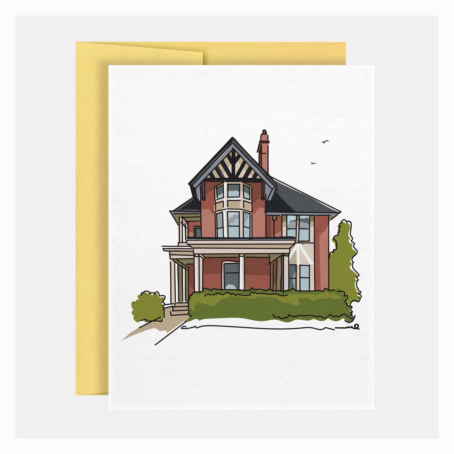 Margaret Mitchell Home | Atlanta Landmark Series | Greeting Card - A. B. Newton and Company
