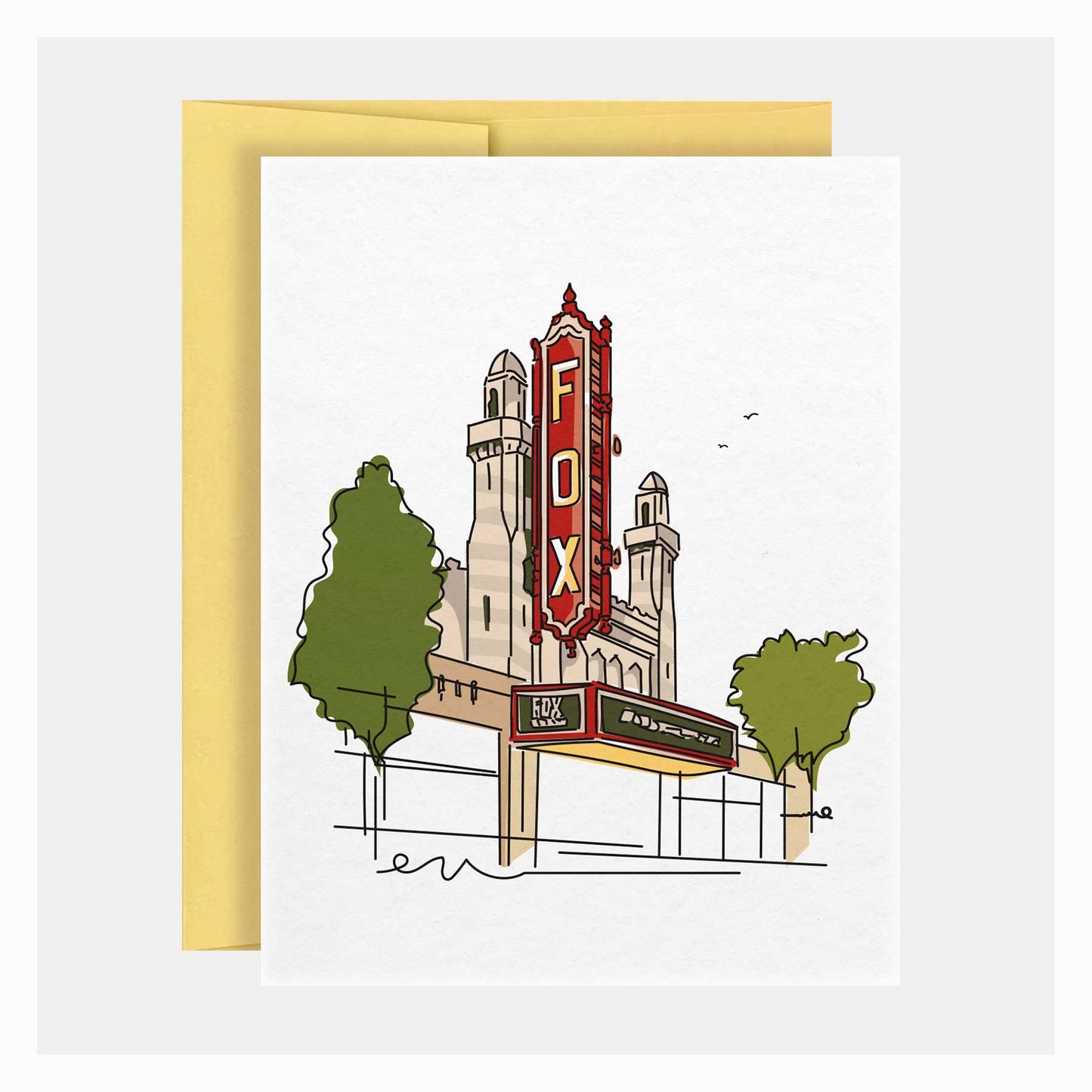 Fox Theater | Atlanta Landmark Series | Greeting Card - A. B. Newton and Company