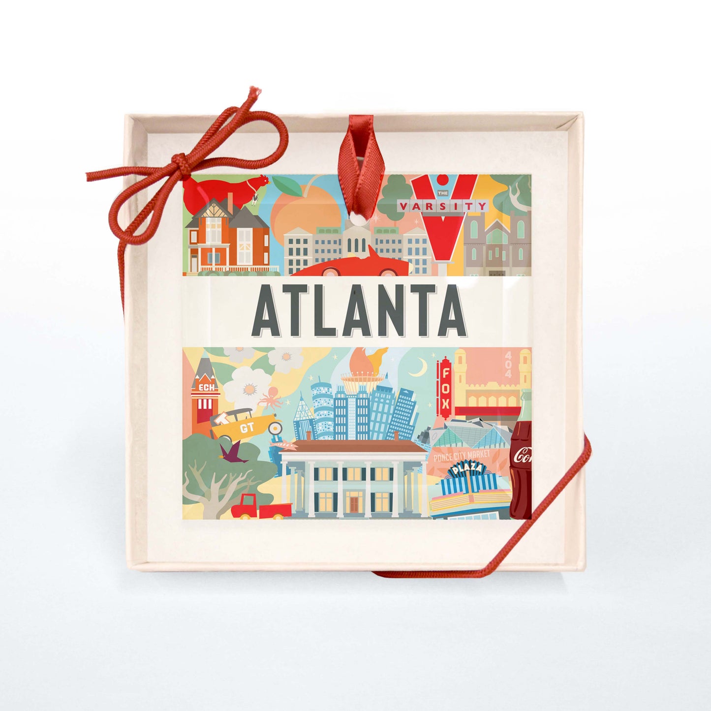 Atlanta Montage | Glass Holiday Ornament - A. B. Newton and Company