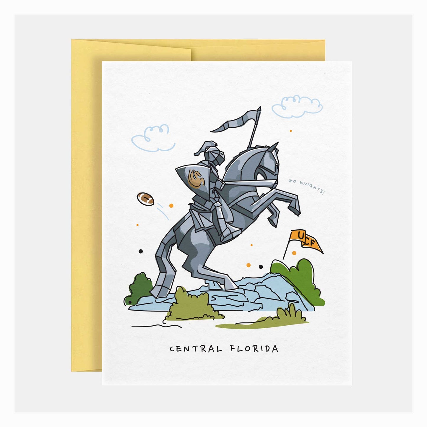 Alumni Statue | Collegiate Series | Greeting Card - A. B. Newton and Company