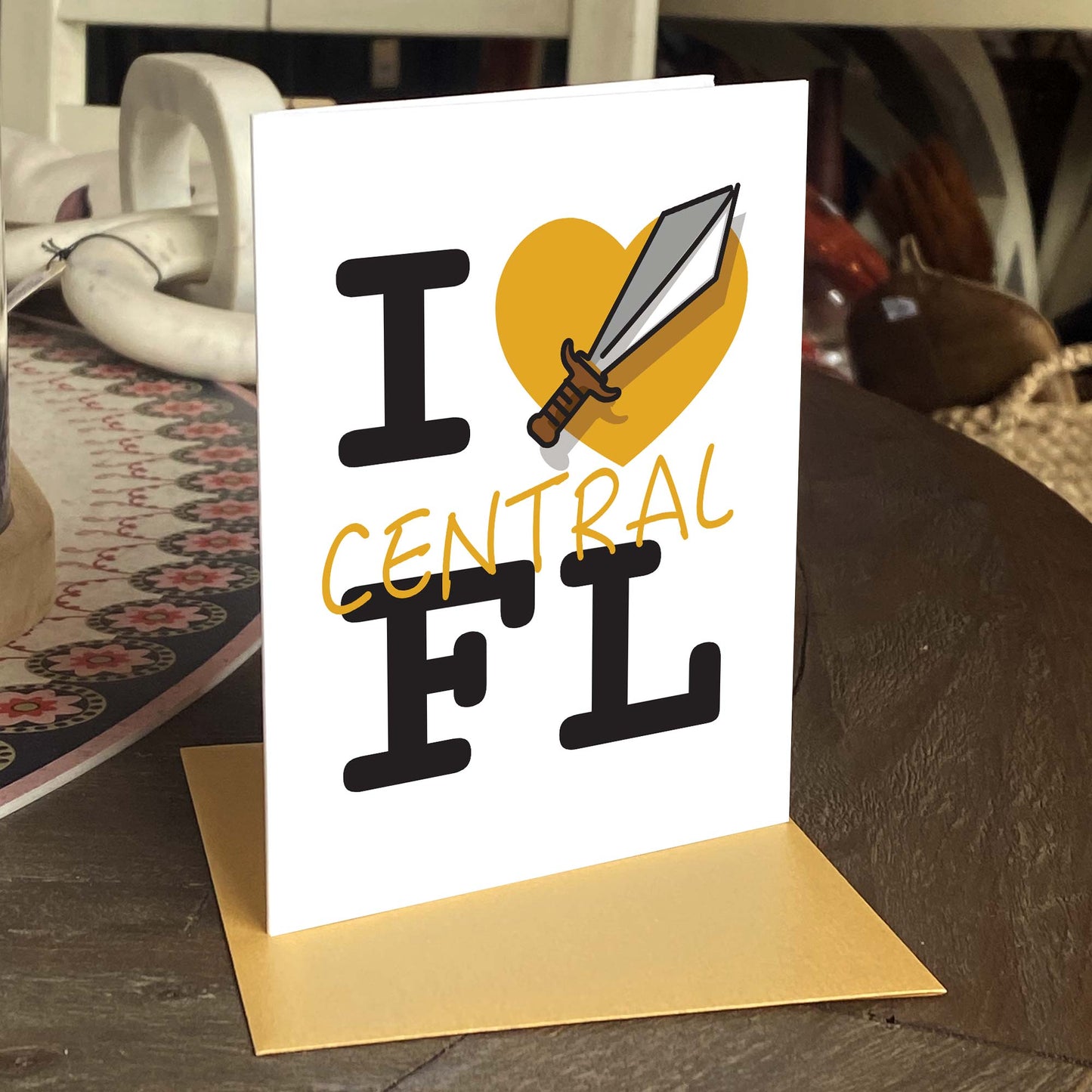 I Heart Central Florida | Collegiate Series | Greeting Card - A. B. Newton and Company