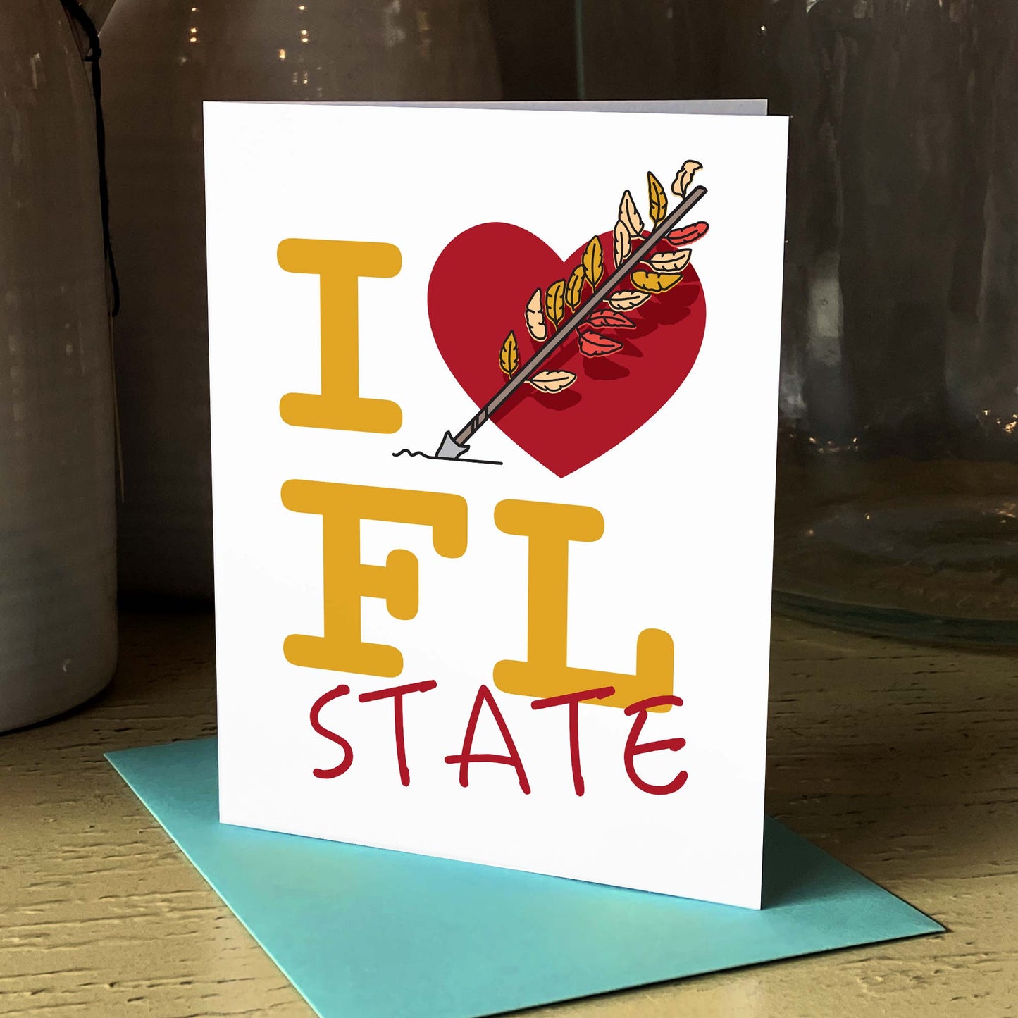I Heart FL State | Collegiate Series | Greeting Card - A. B. Newton and Company