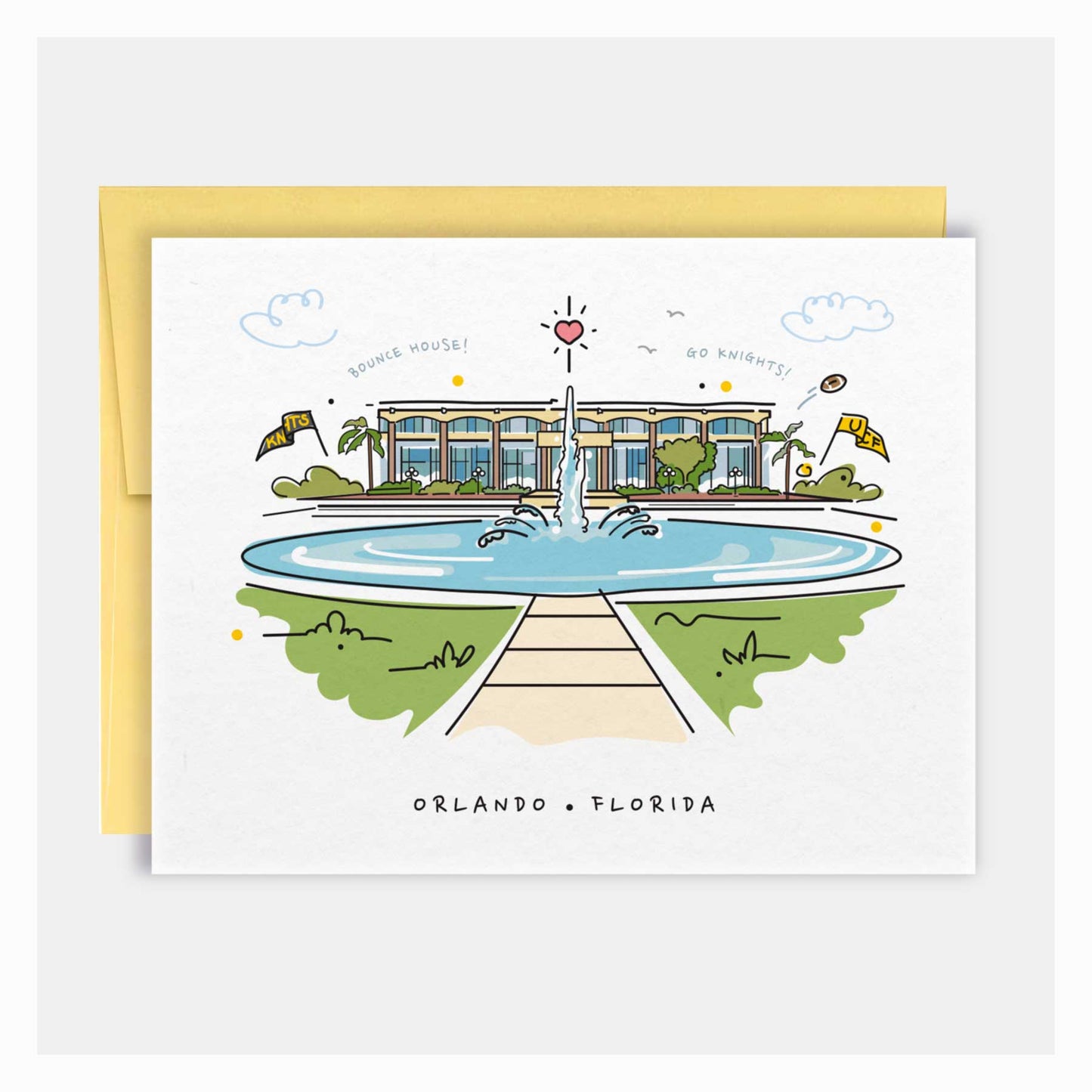 Reflecting Pond | Collegiate Series | Greeting Card - A. B. Newton and Company