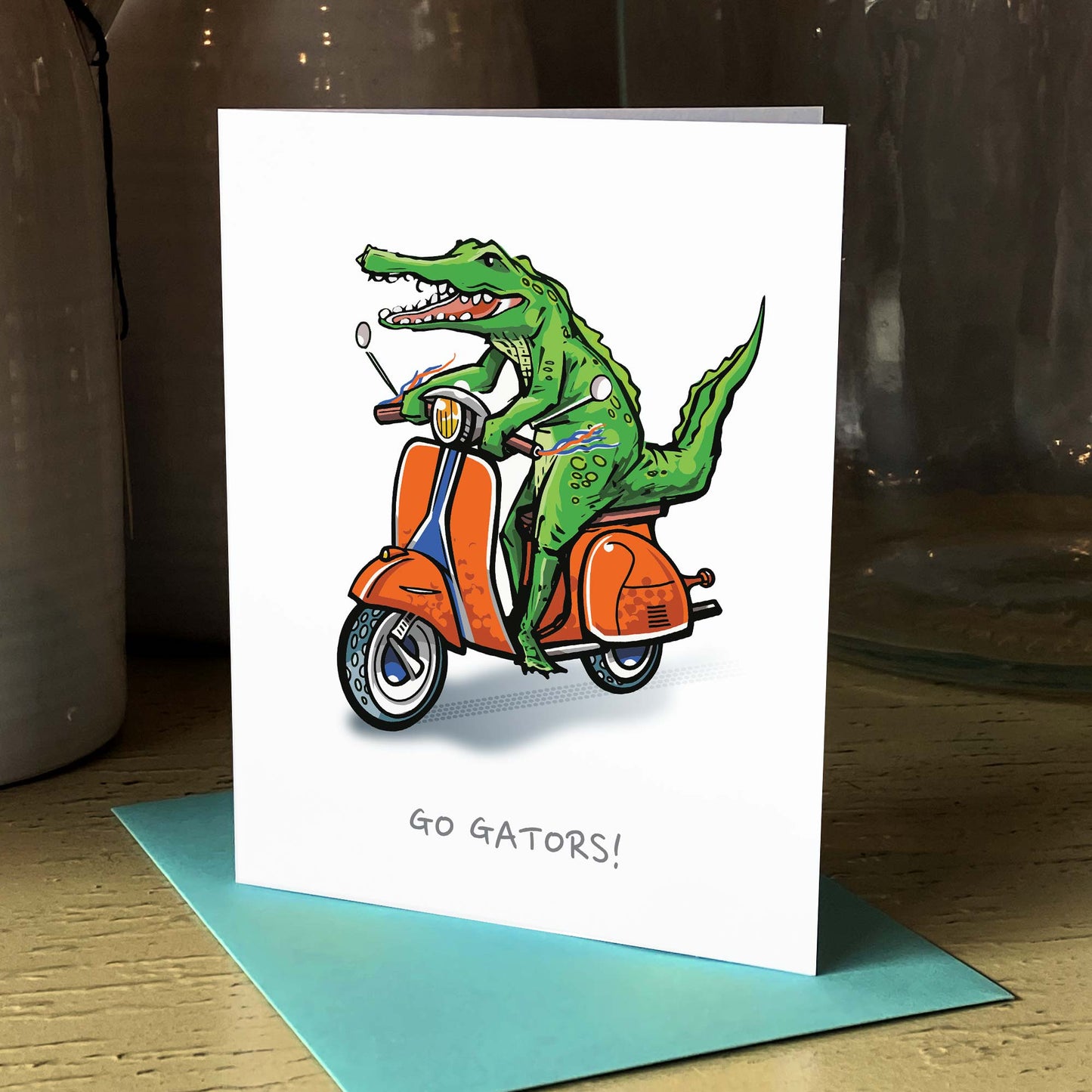 Zippy Gator | Collegiate Series | Greeting Card - A. B. Newton and Company