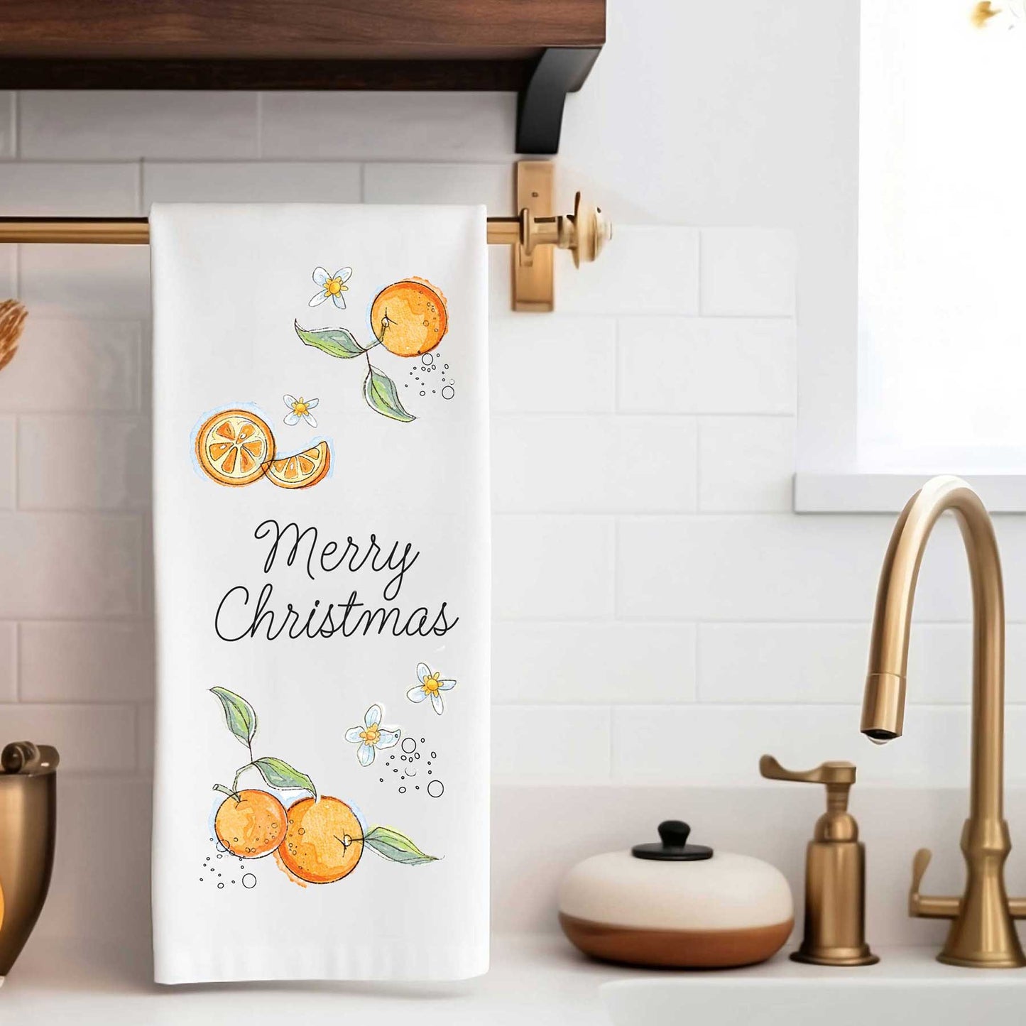 Merry Christmas | Holiday Tea Towel