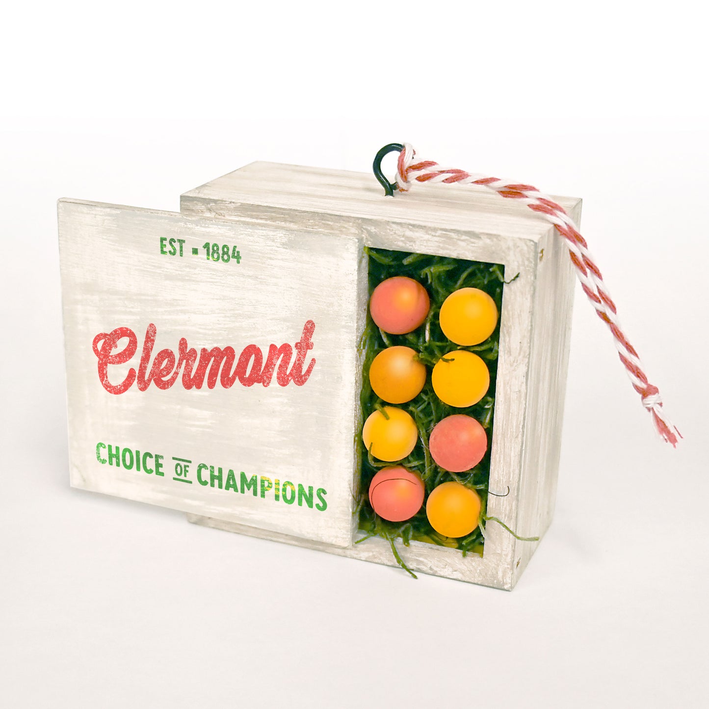 Clermont Orange Crate | Handmade Ornament | Limited Edition