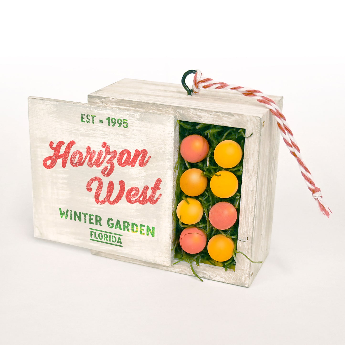 Horizon West Orange Crate | Handmade Ornament | Limited Edition