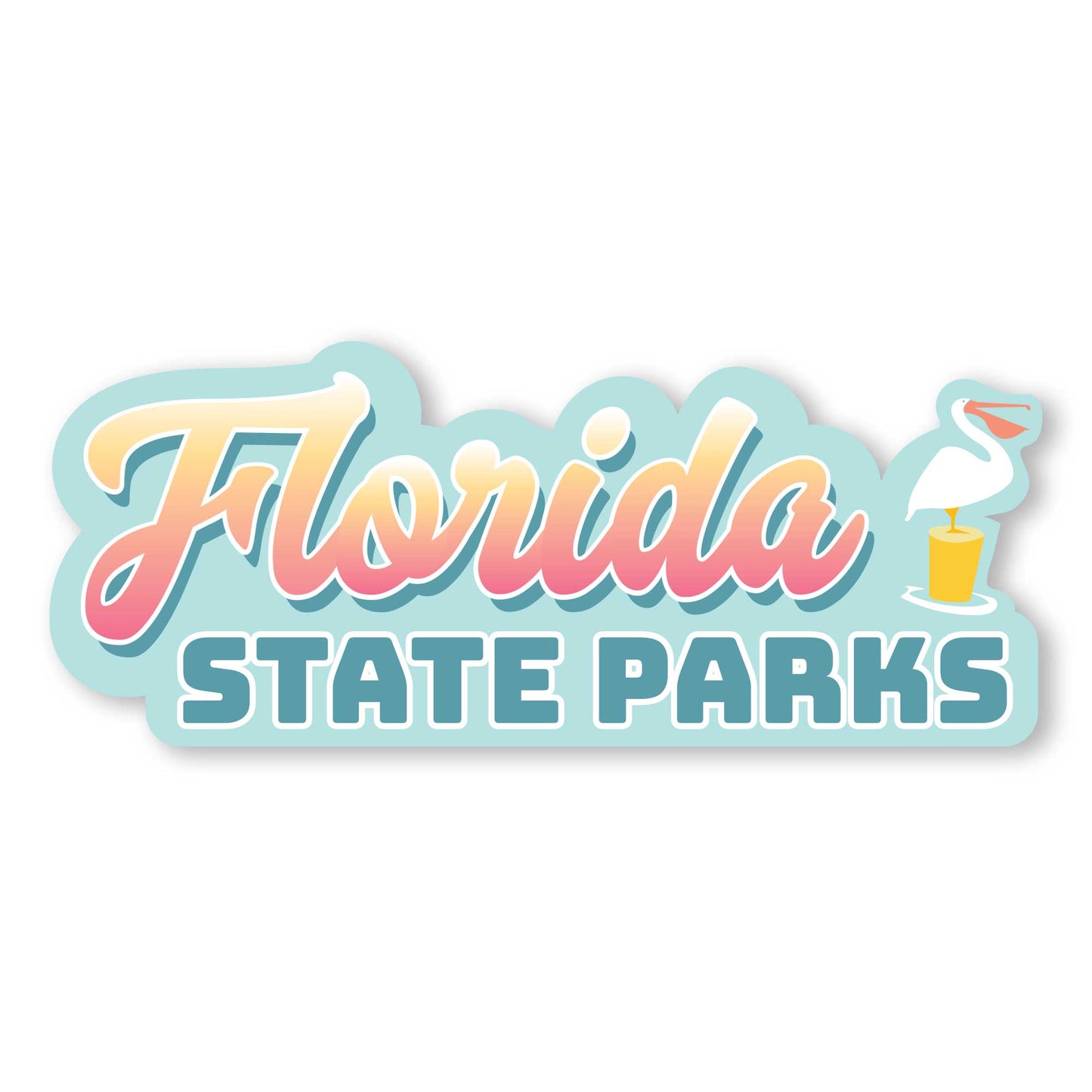 Florida State Parks | Adventure Map Poster, Checklist & Sticker - A. B. Newton and Company