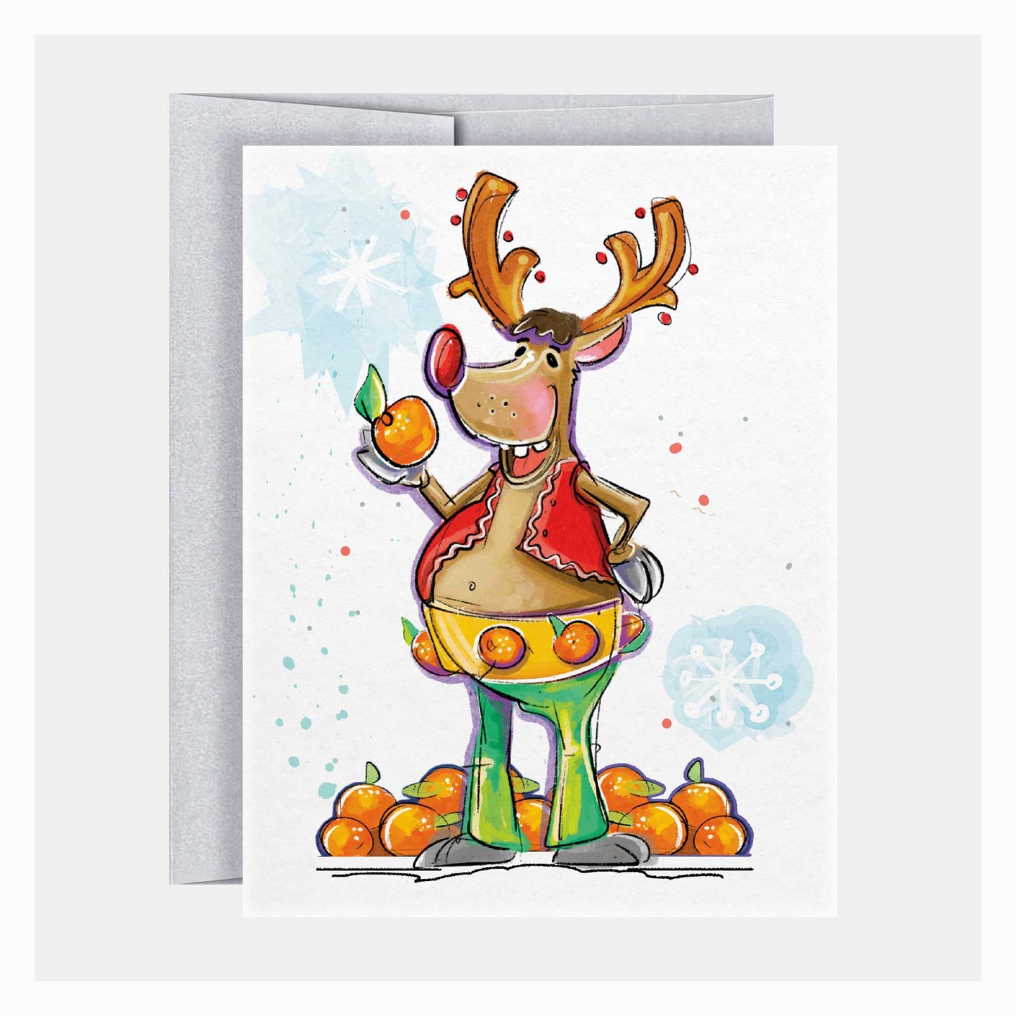 Festive Reindeer | Christmas Cards - A. B. Newton and Company