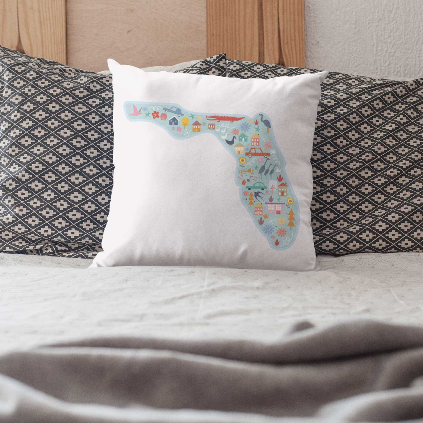 Whimsy Florida State | Throw Pillow