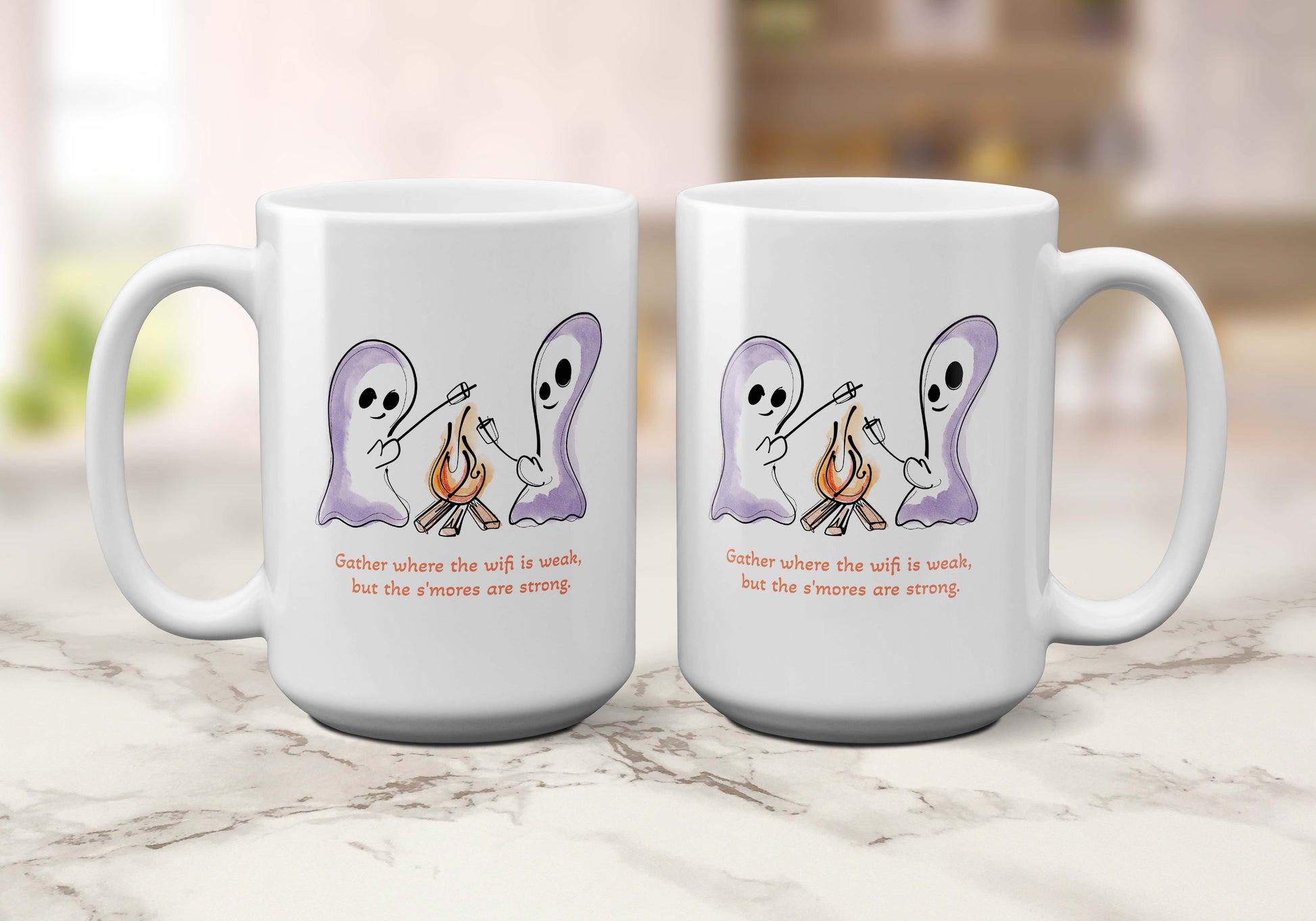 Ghosts, S'mores & Wifi | Coffee Mug - A. B. Newton and Company
