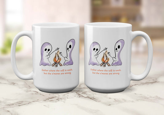 Ghosts, S'mores & Wifi | Coffee Mug - A. B. Newton and Company