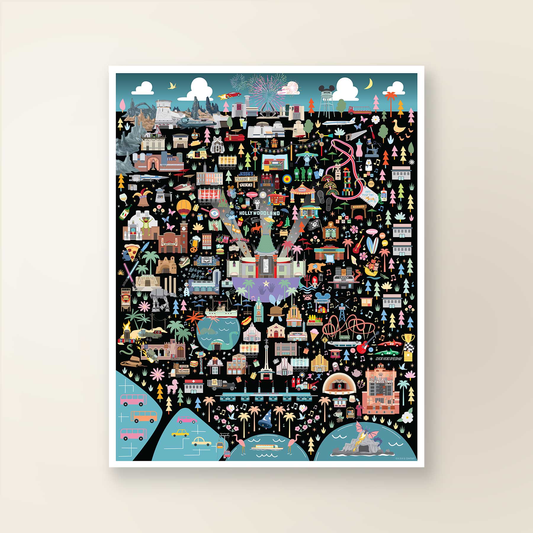 The Studio Print | Orlando Florida | Theme Park Series - A. B. Newton and Company