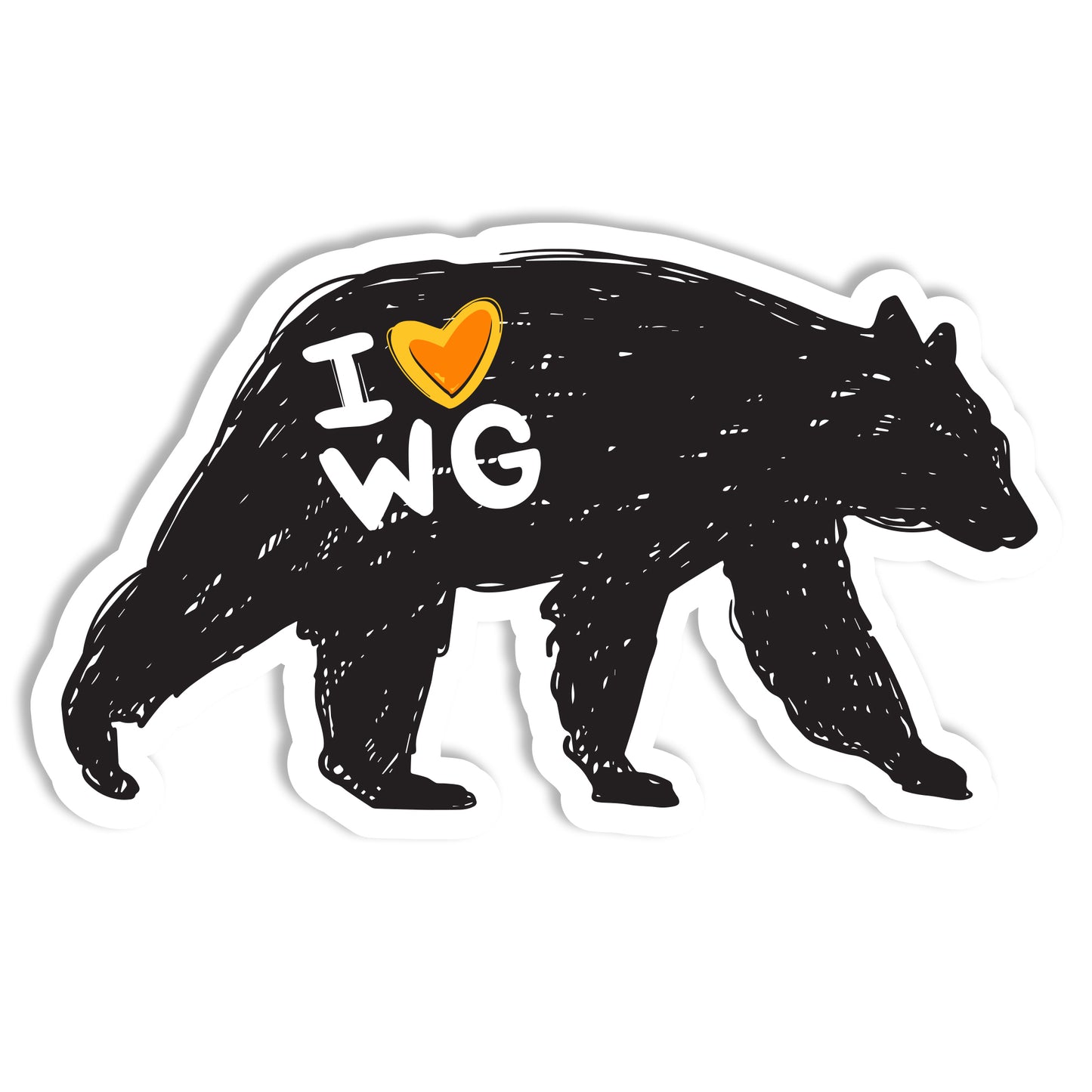 Black Bear Winter Garden Magnet - A. B. Newton and Company