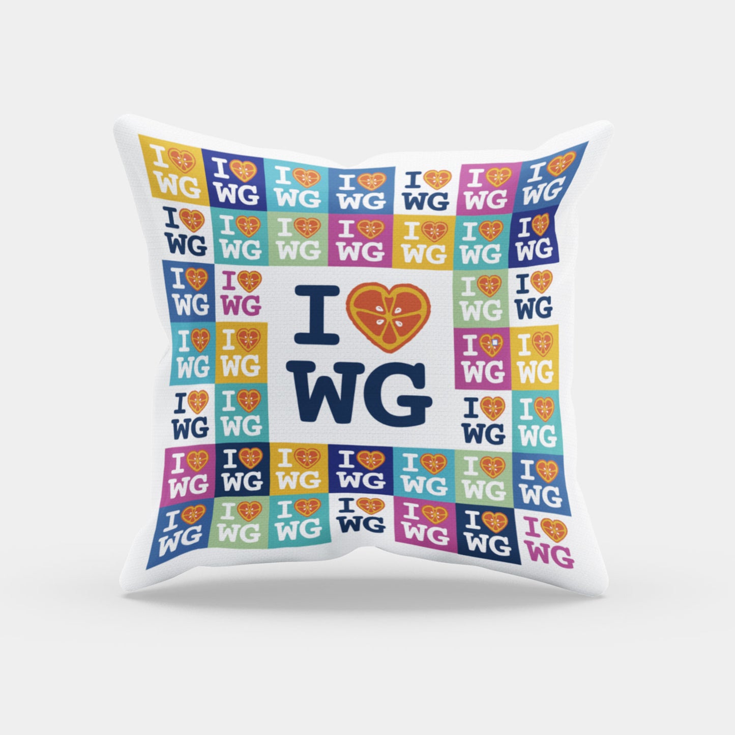 I Heart Winter Garden Pattern | Throw Pillow - A. B. Newton and Company