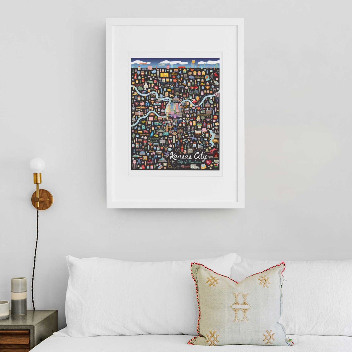 KANSAS, MO | City Series Map Art Print - A. B. Newton and Company