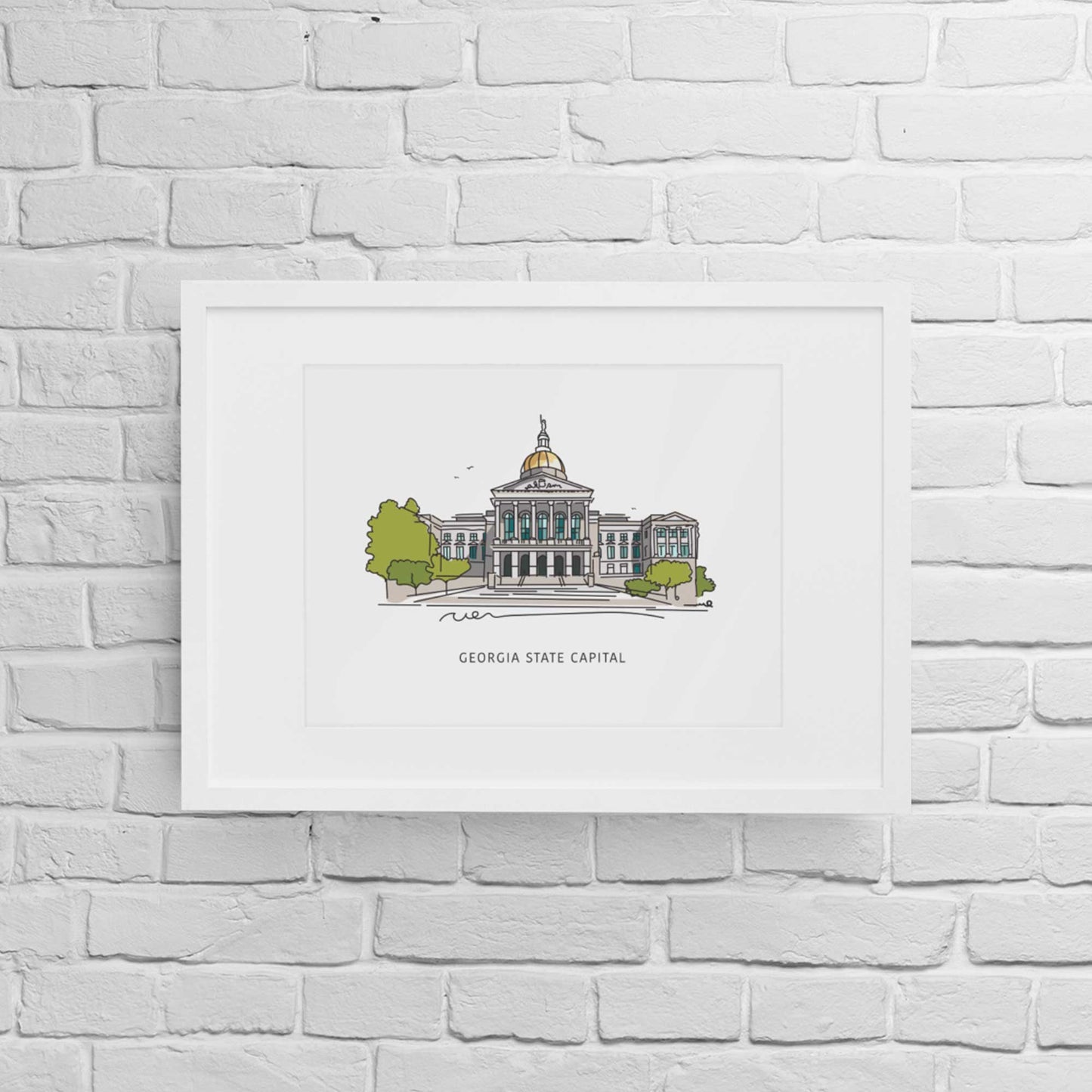Georgia State Capital | Atlanta Landmark Series - A. B. Newton and Company
