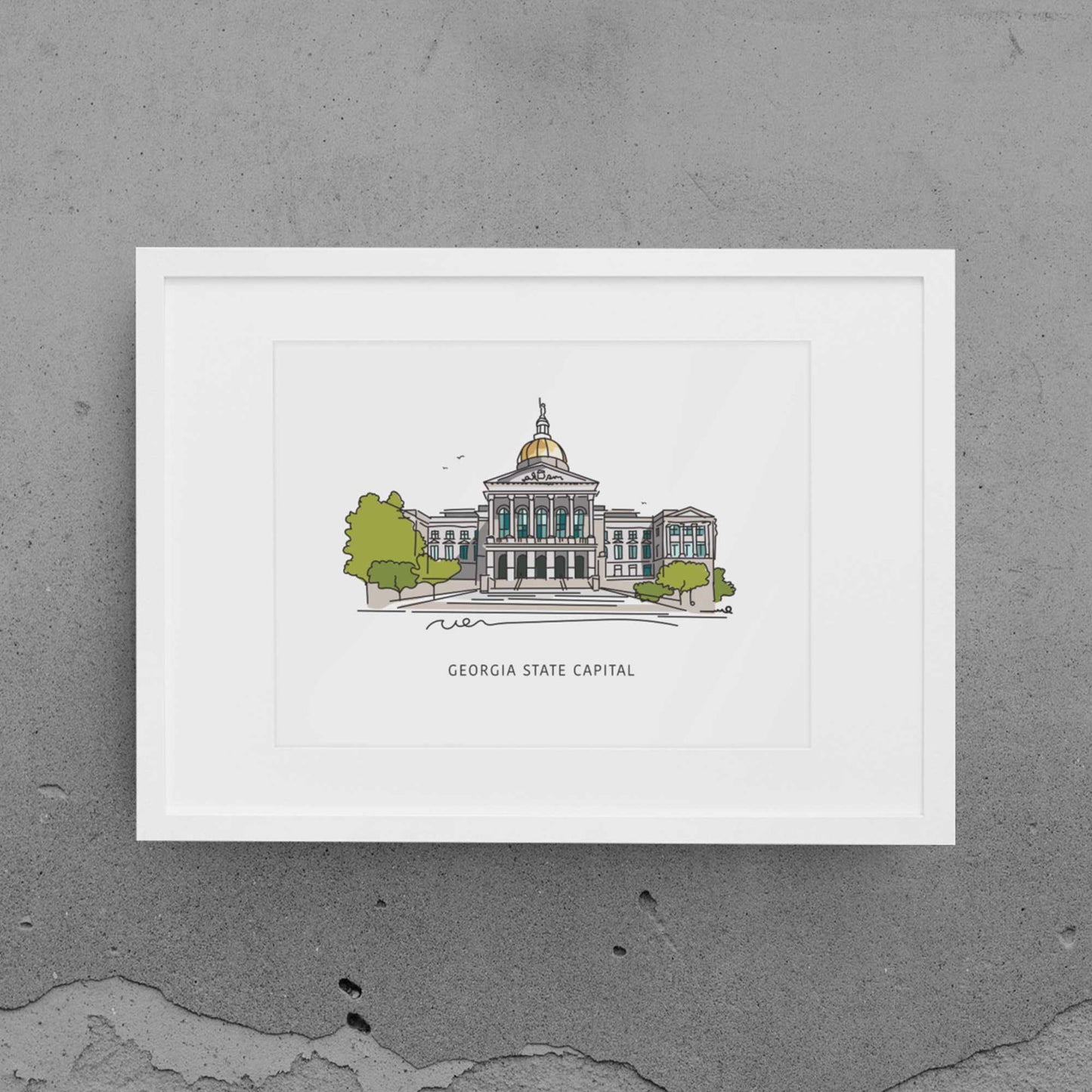 Georgia State Capital | Atlanta Landmark Series - A. B. Newton and Company