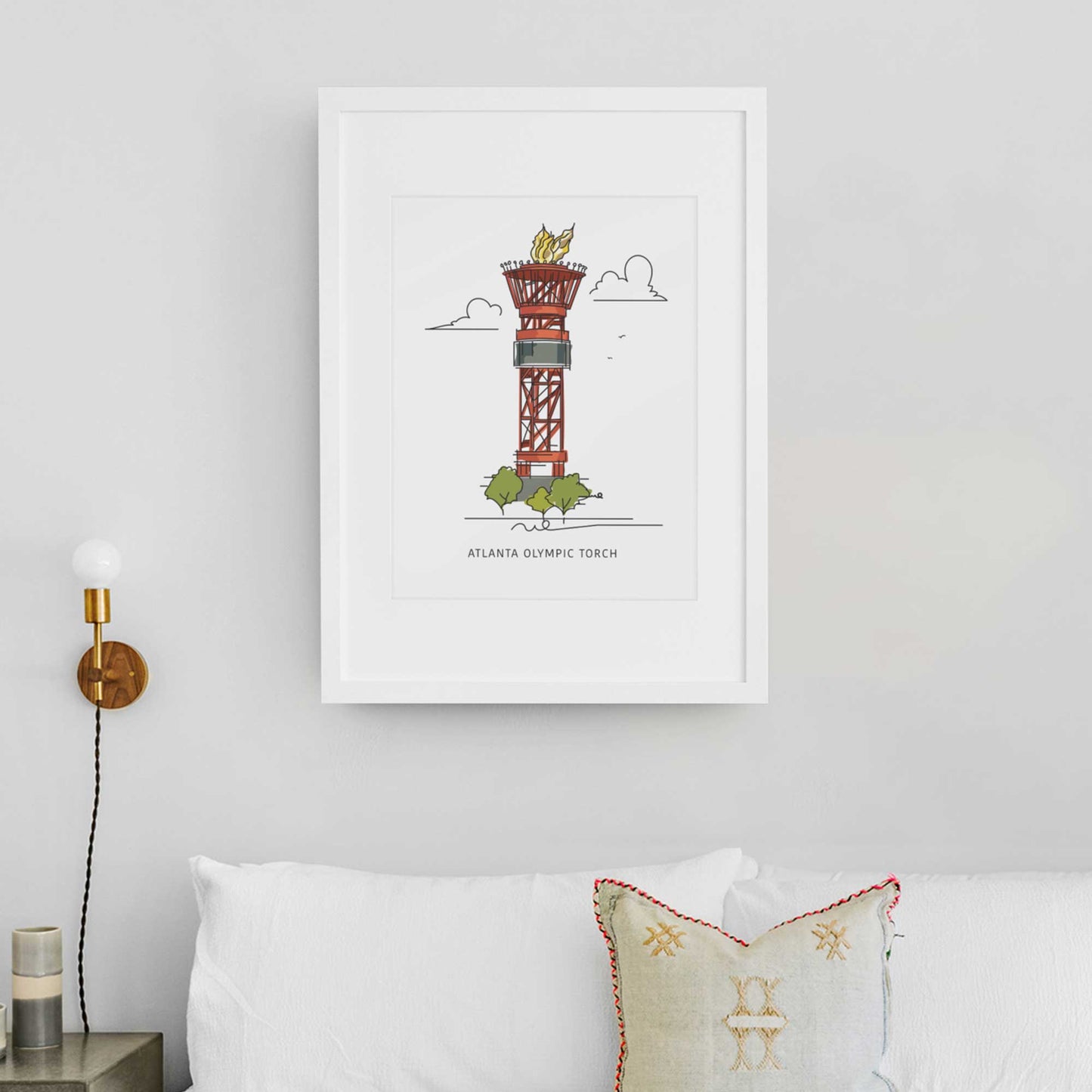 Olympic Torch | Atlanta Landmark Series - A. B. Newton and Company