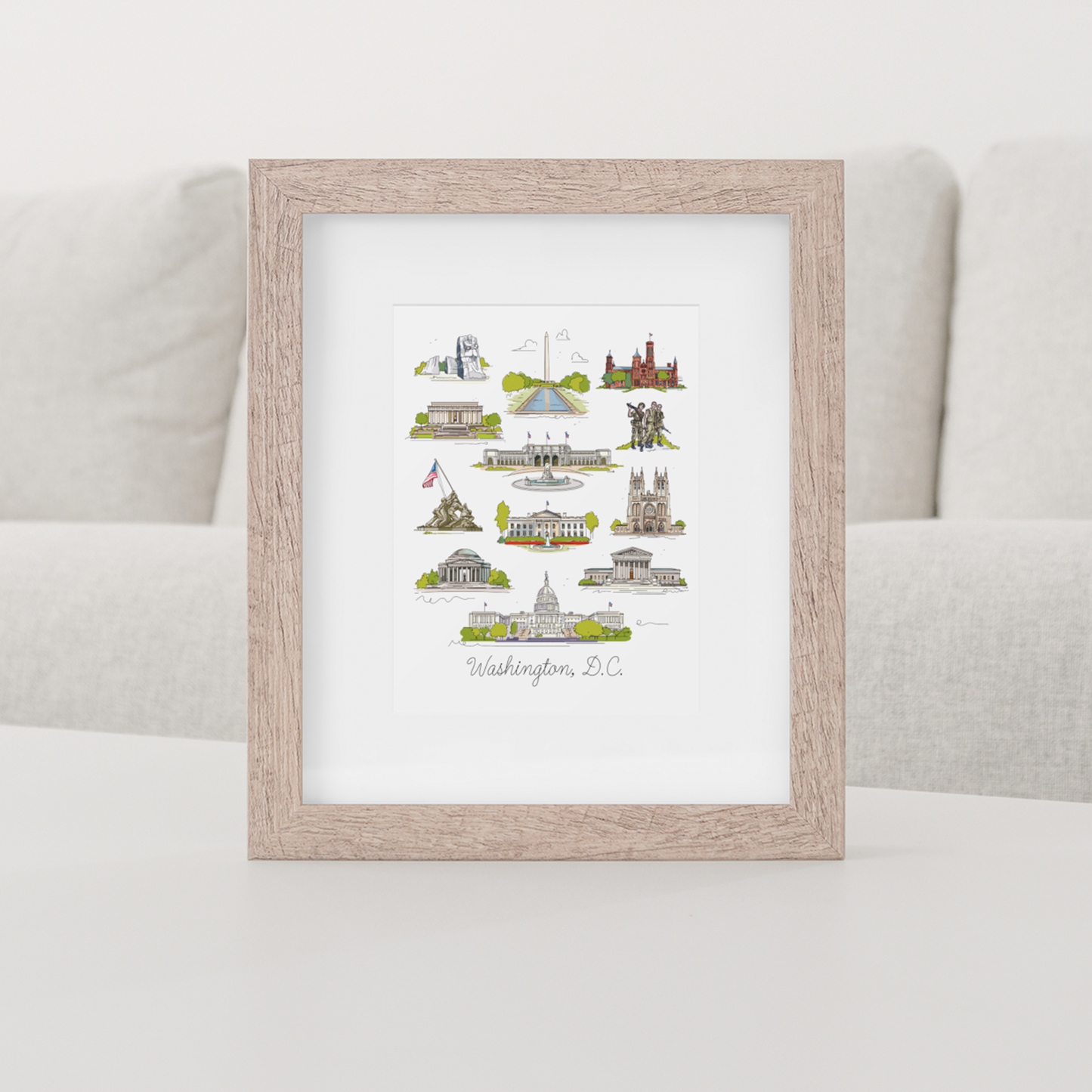 Washington D.C. Collage | Washington D.C. Landmark Series