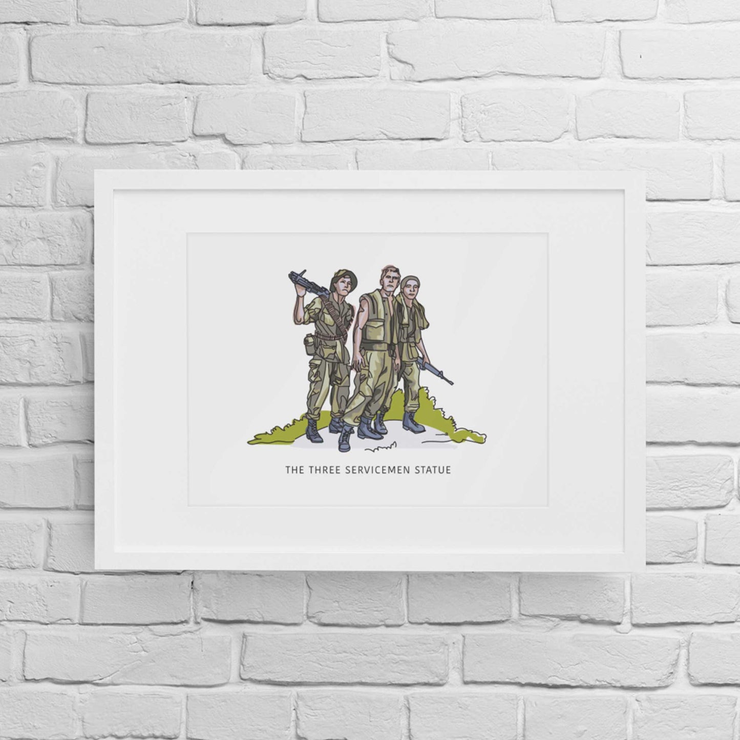 Three Service Men | Washington D.C. Landmark Series - A. B. Newton and Company