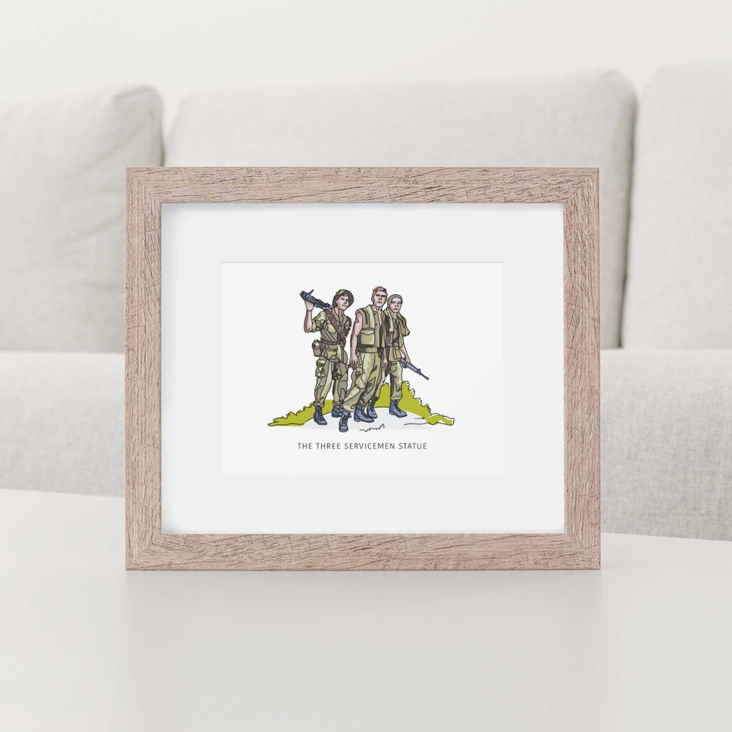 Three Service Men | Washington D.C. Landmark Series - A. B. Newton and Company