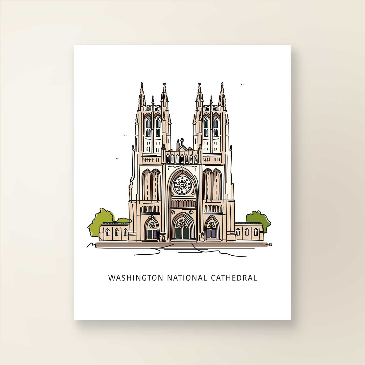 National Cathedral | Washington D.C. Landmark Series - A. B. Newton and Company