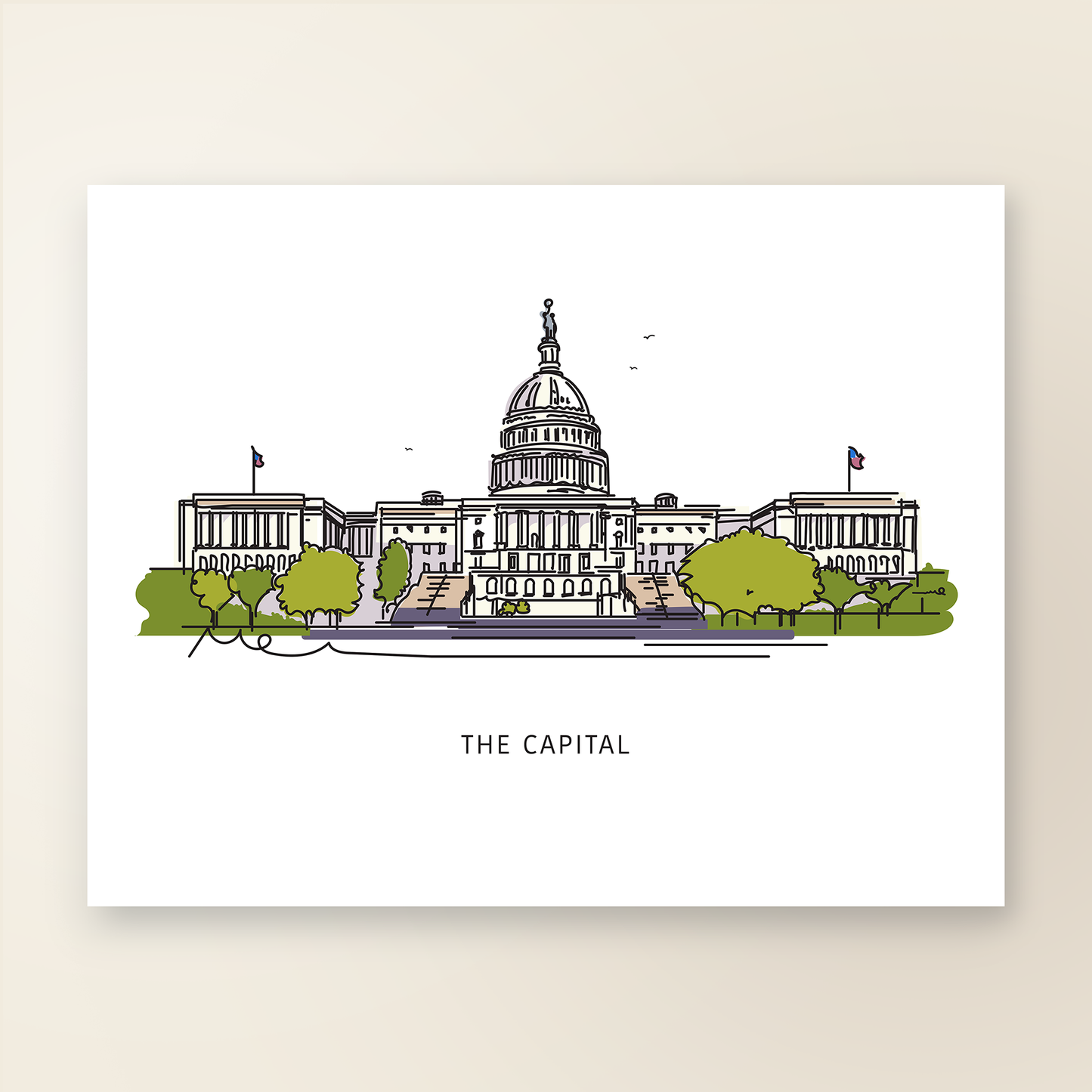 The Capital | Washington D.C. Landmark Series - A. B. Newton and Company