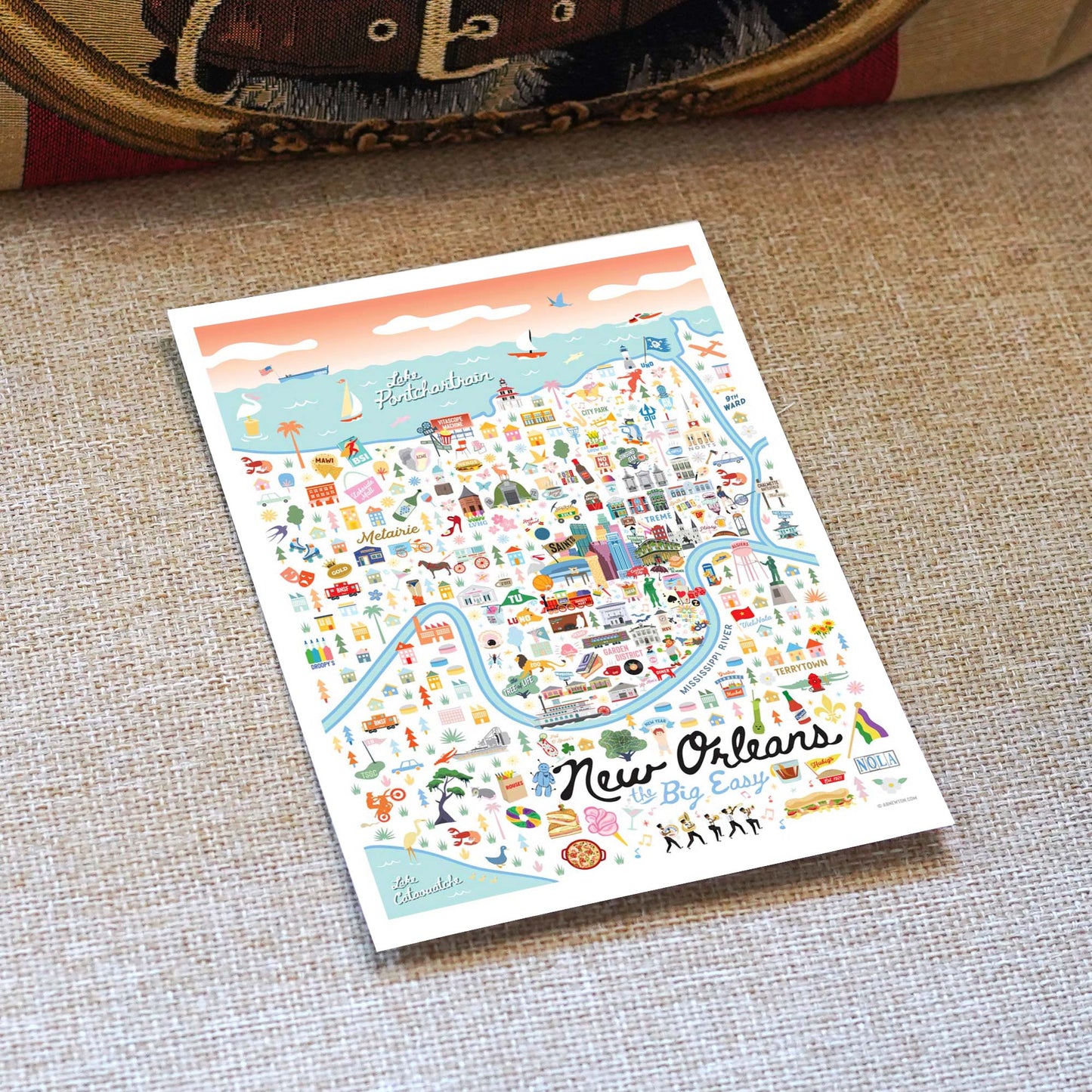 New Orleans LA 5x7 City Series Postcard
