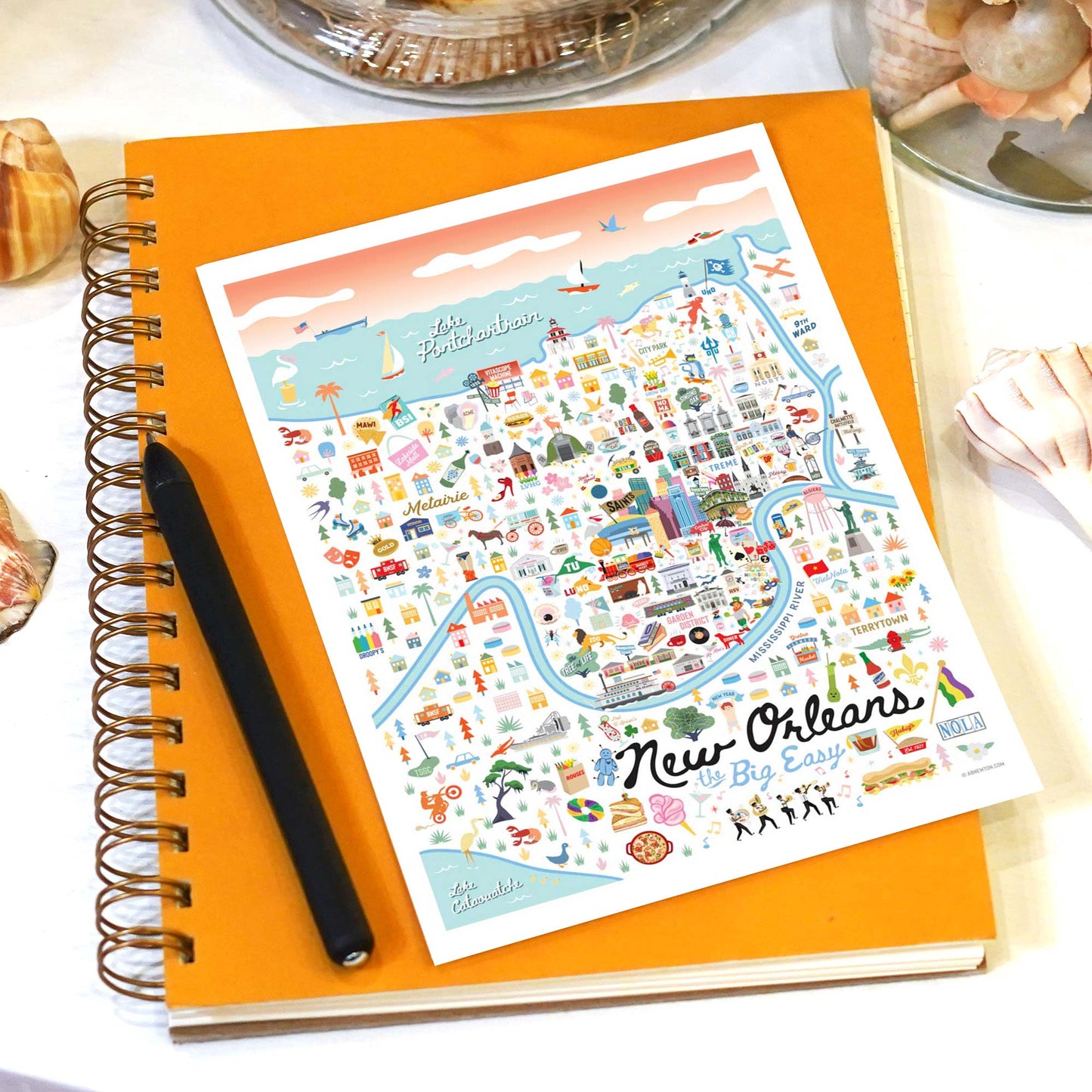 New Orleans LA 5x7 City Series Postcard