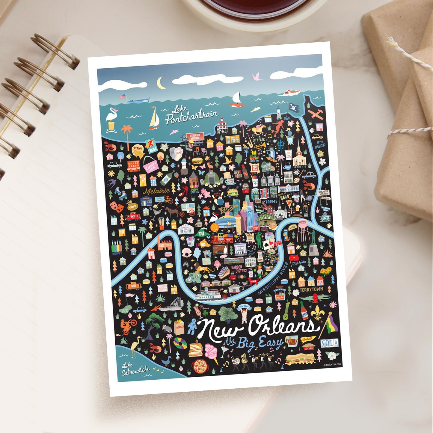 New Orleans LA 5x7 City Series Postcard