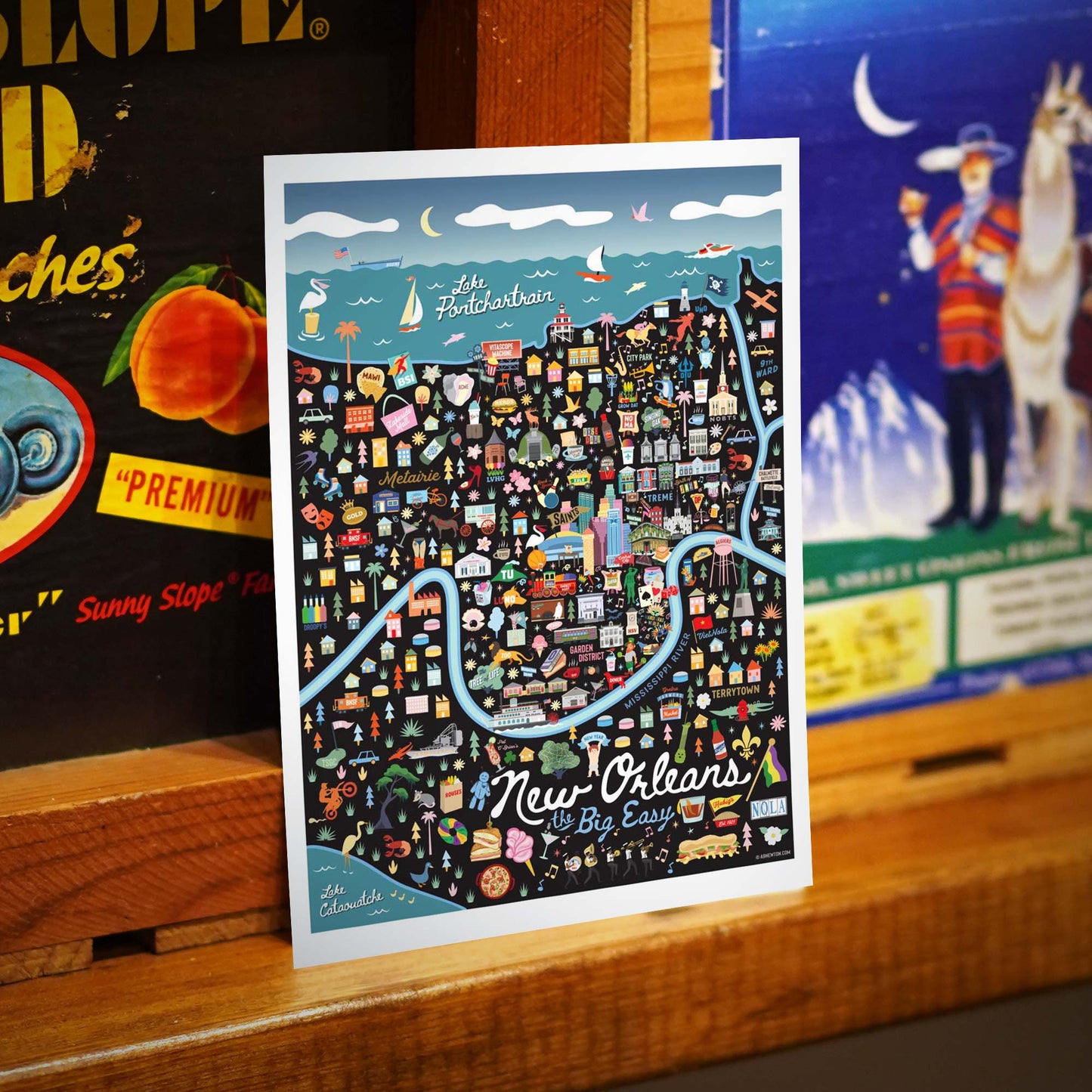 New Orleans LA 5x7 City Series Postcard