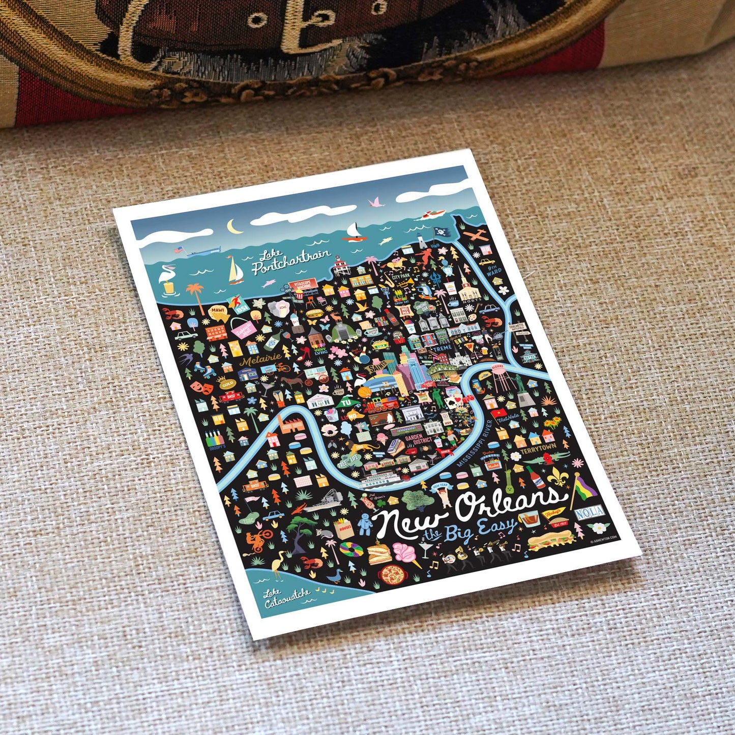 New Orleans LA 5x7 City Series Postcard