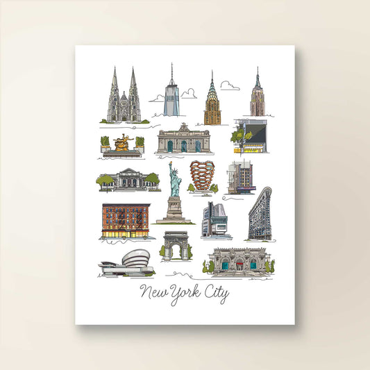 New York Collage Art | New York Landmark Series - A. B. Newton and Company