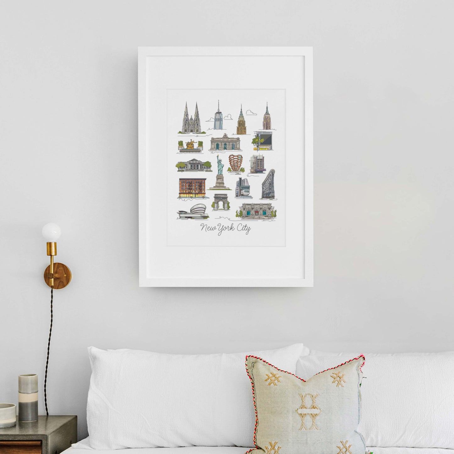 New York Collage Art | New York Landmark Series