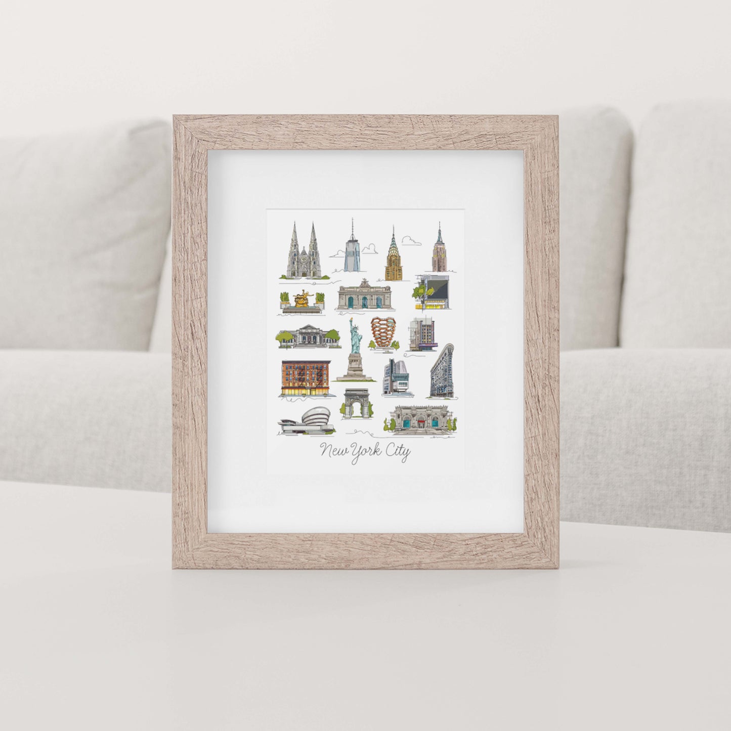 New York Collage Art | New York Landmark Series