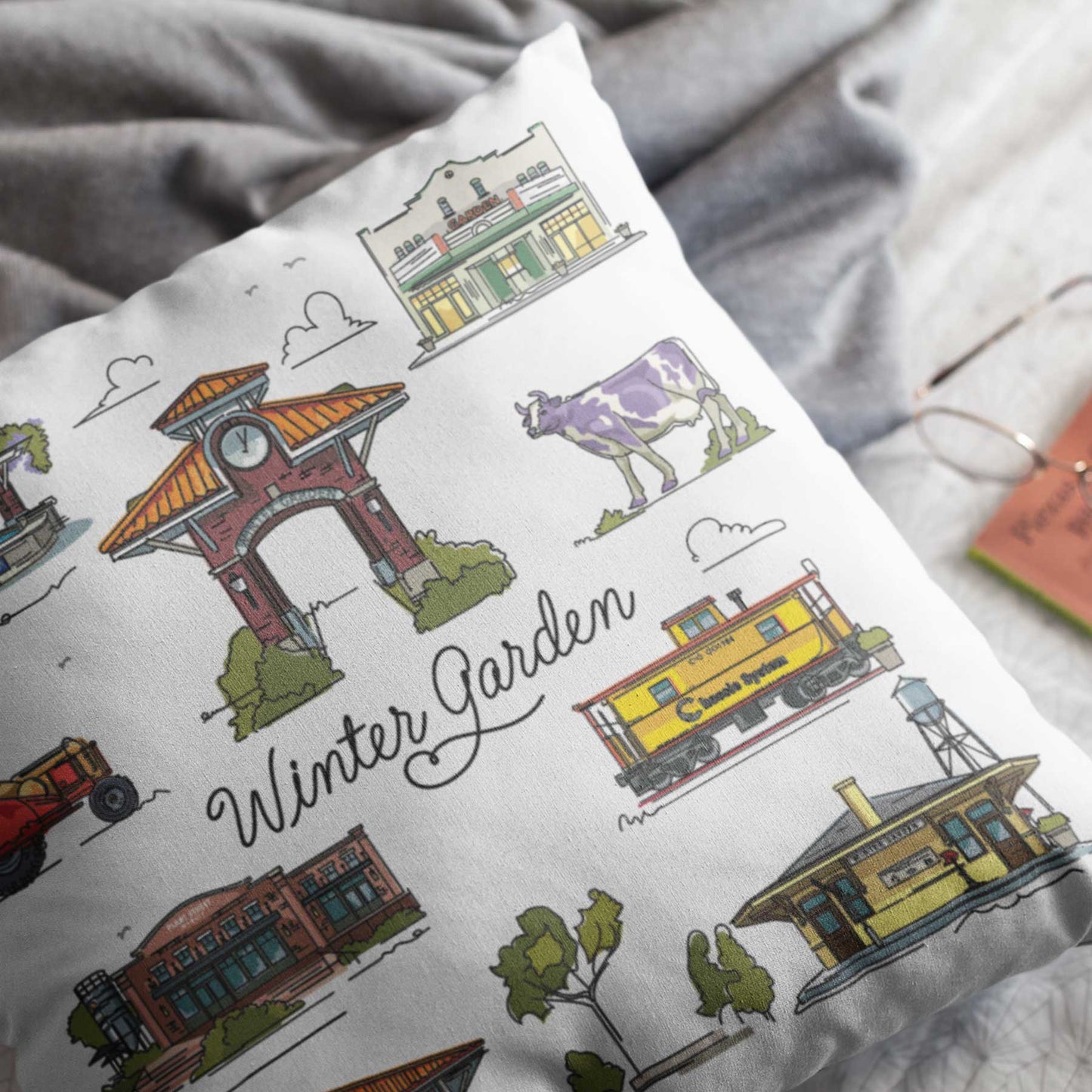 Winter Garden, FL | Landmark Series | Throw Pillow