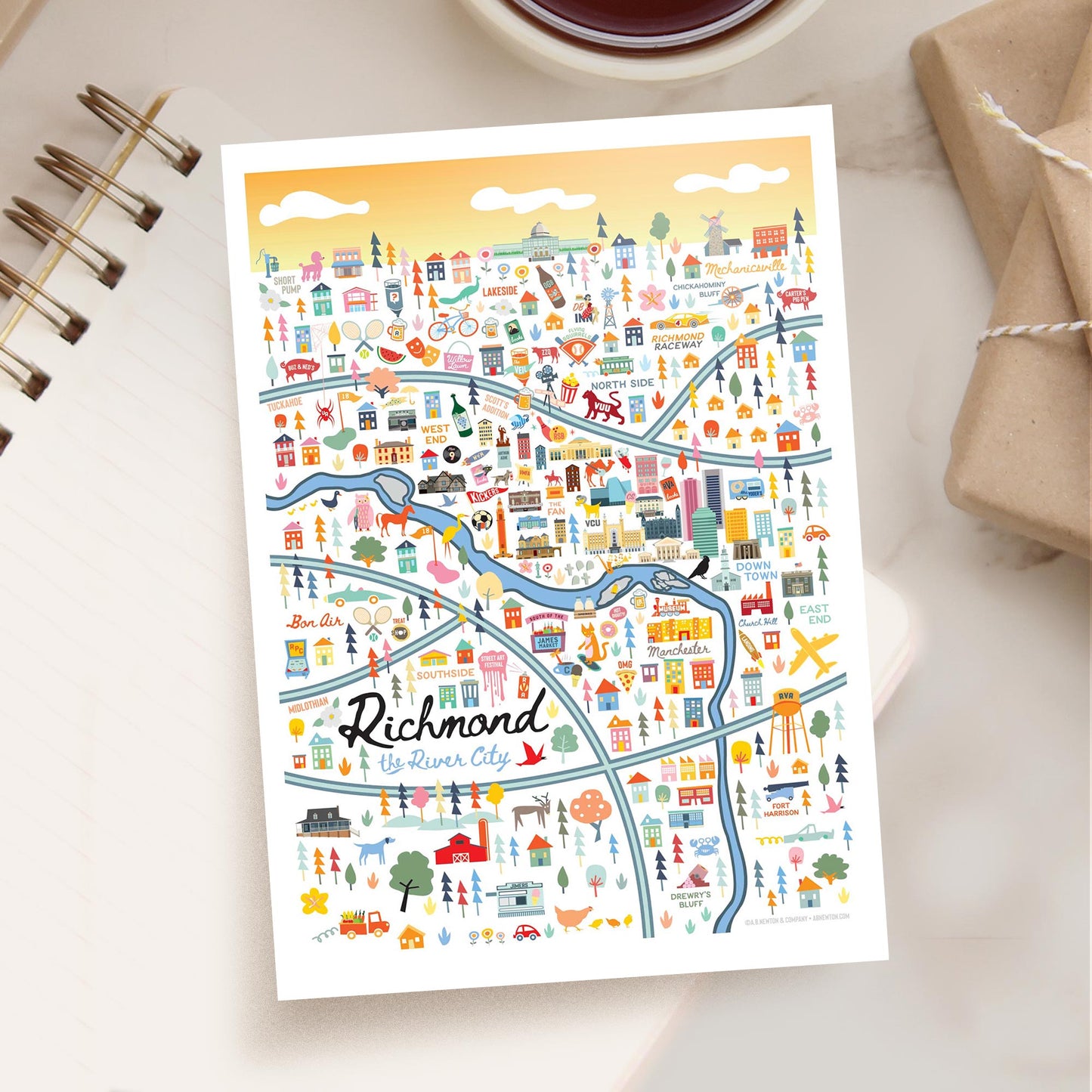 Richmond VA 5x7 City Series Postcard