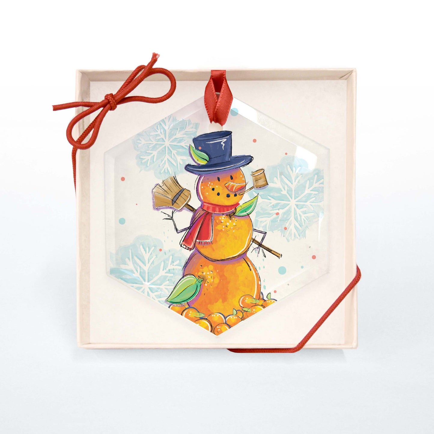 Florida Snowman | Glass Holiday Ornament - A. B. Newton and Company